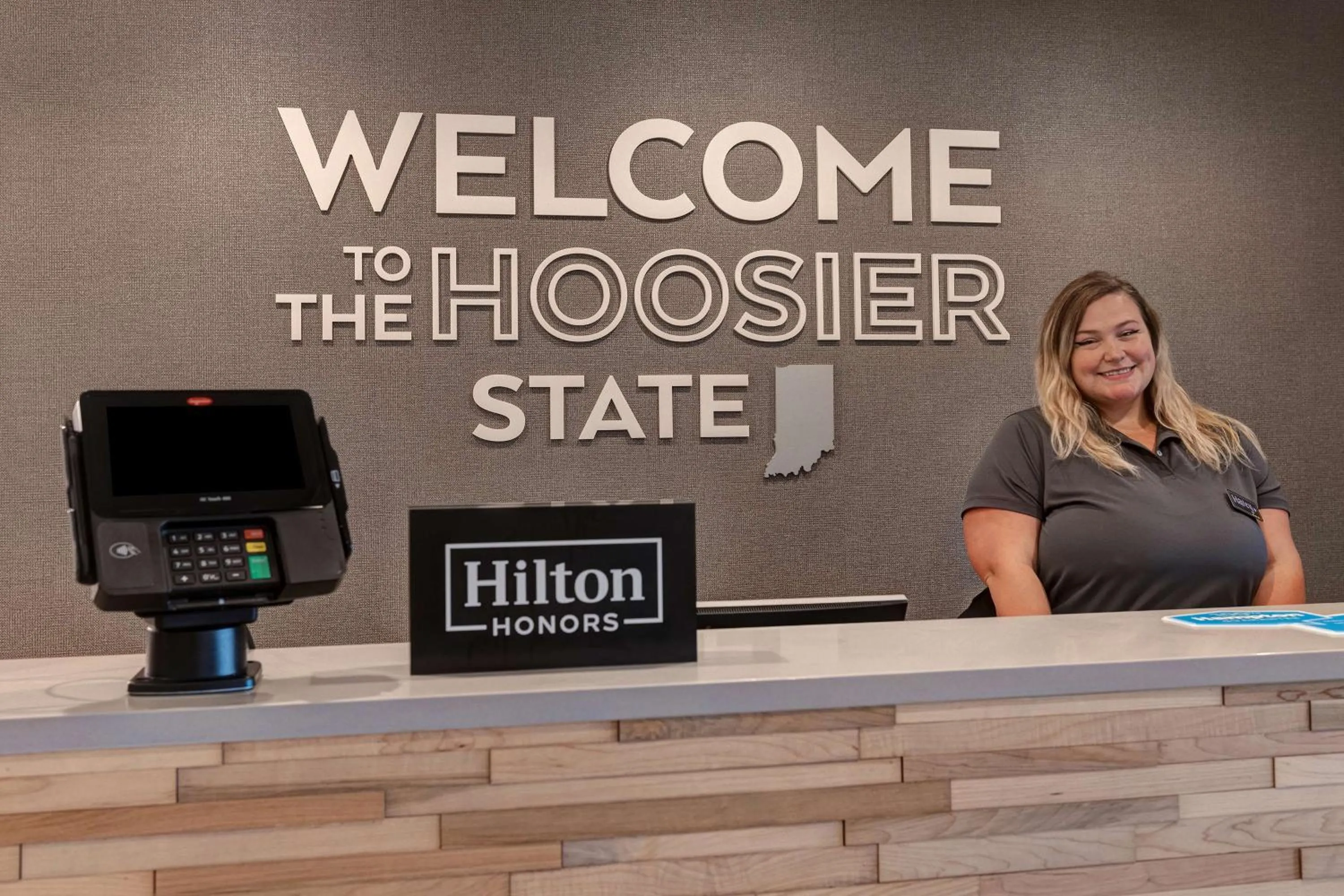 Lobby or reception in Hampton Inn Crown Point, In