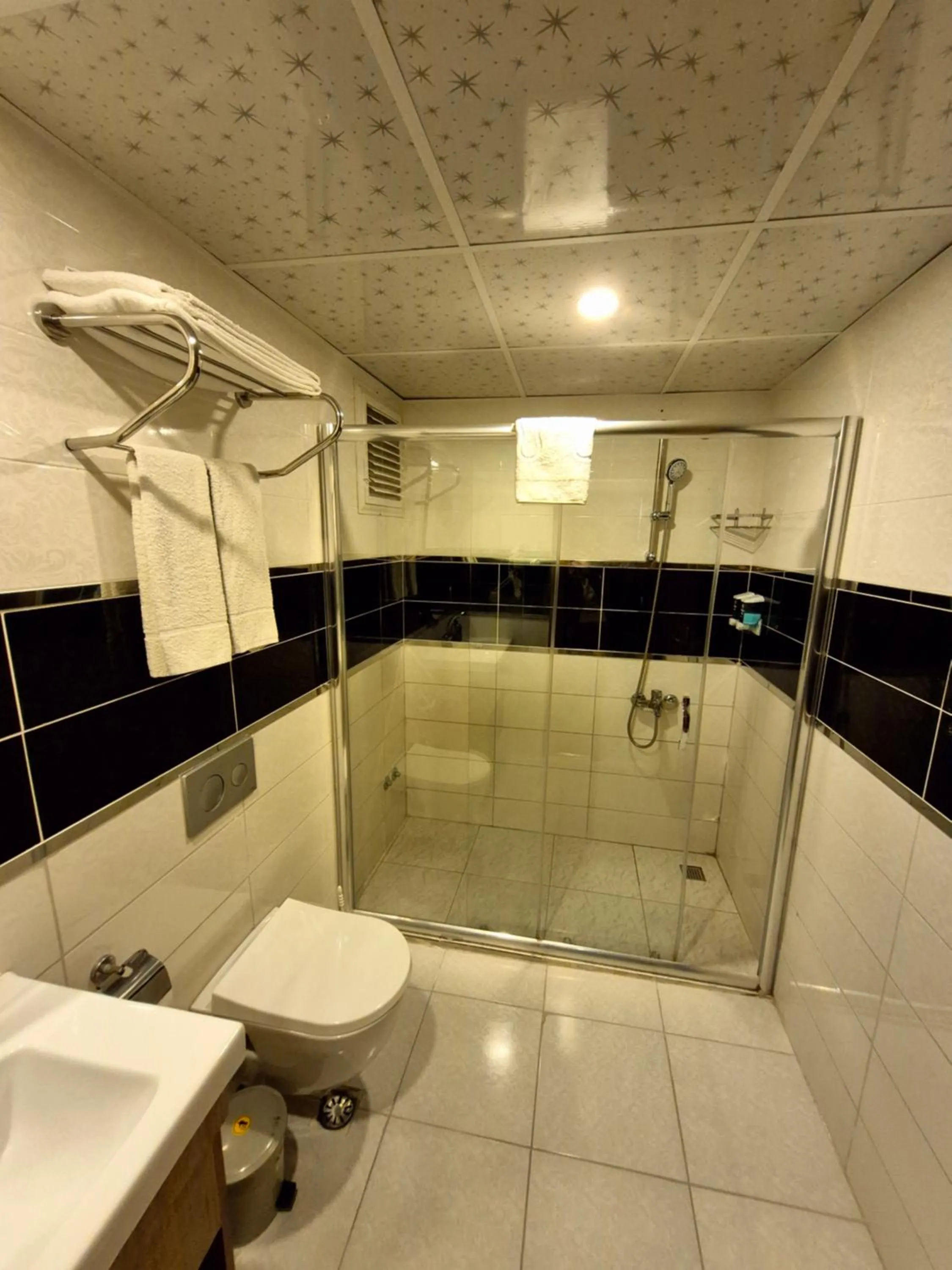 Shower in Toprak Apart Otel