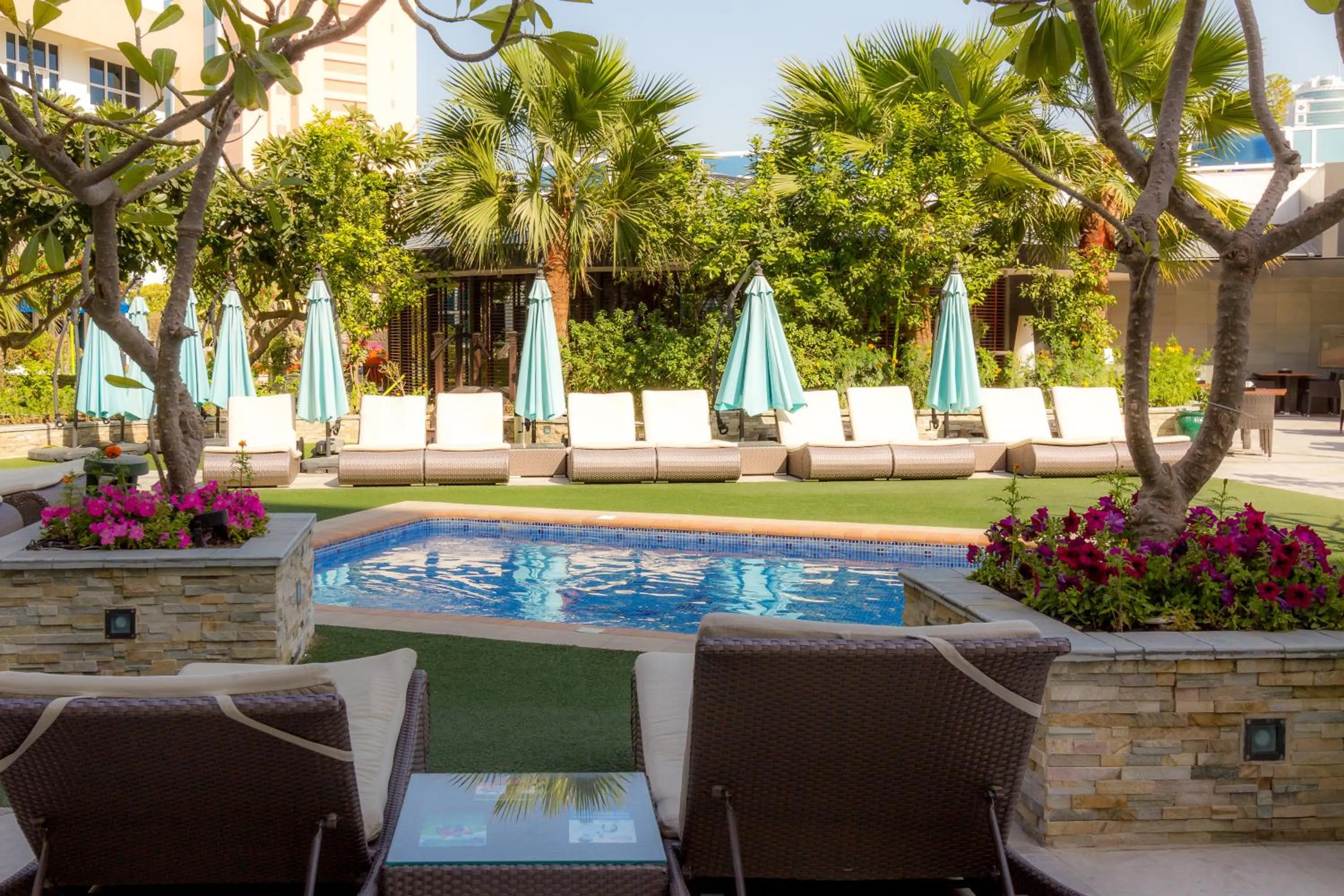 Swimming pool in Elite Seef Residence And Hotel