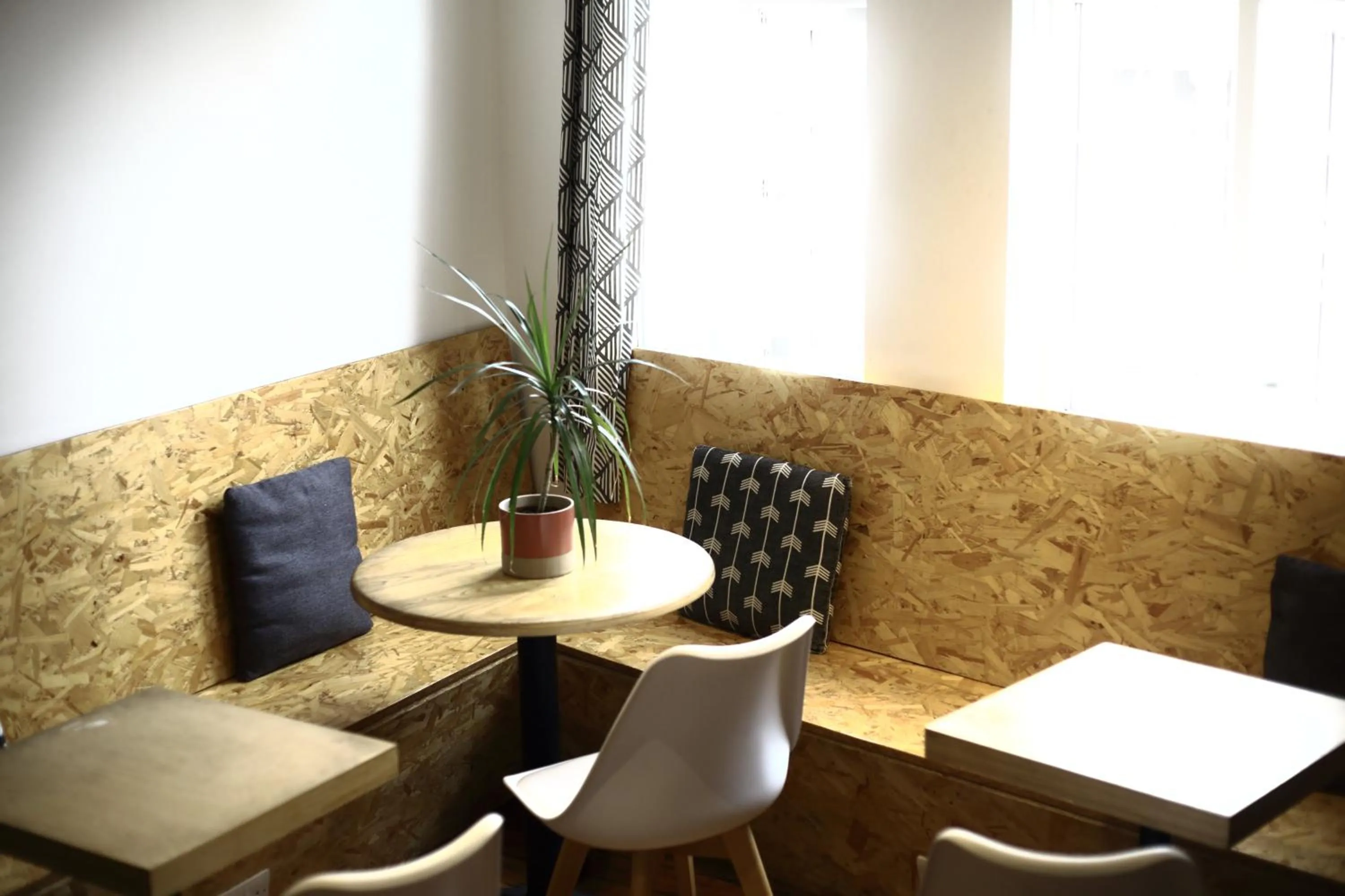 Communal lounge/ TV room in Central Backpackers