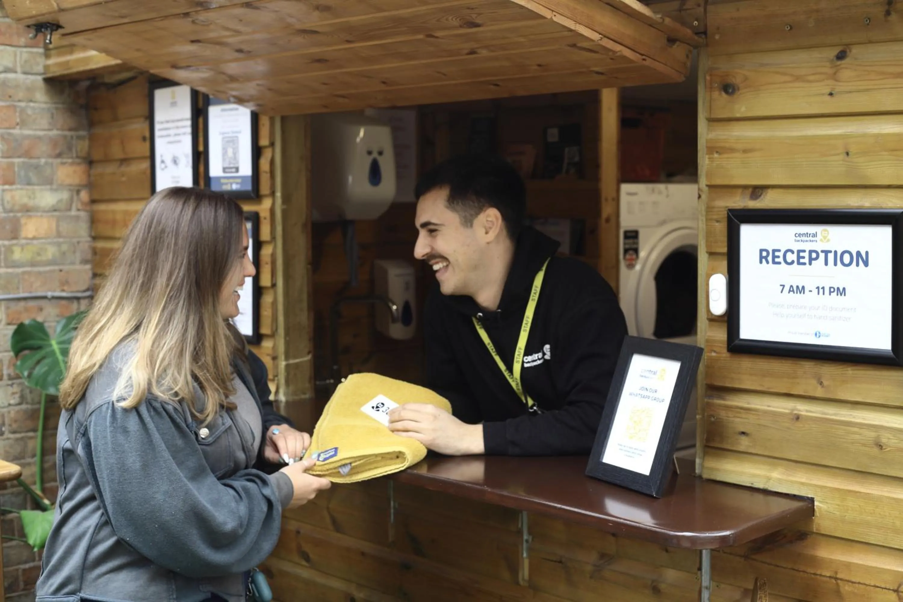 Lobby or reception in Central Backpackers