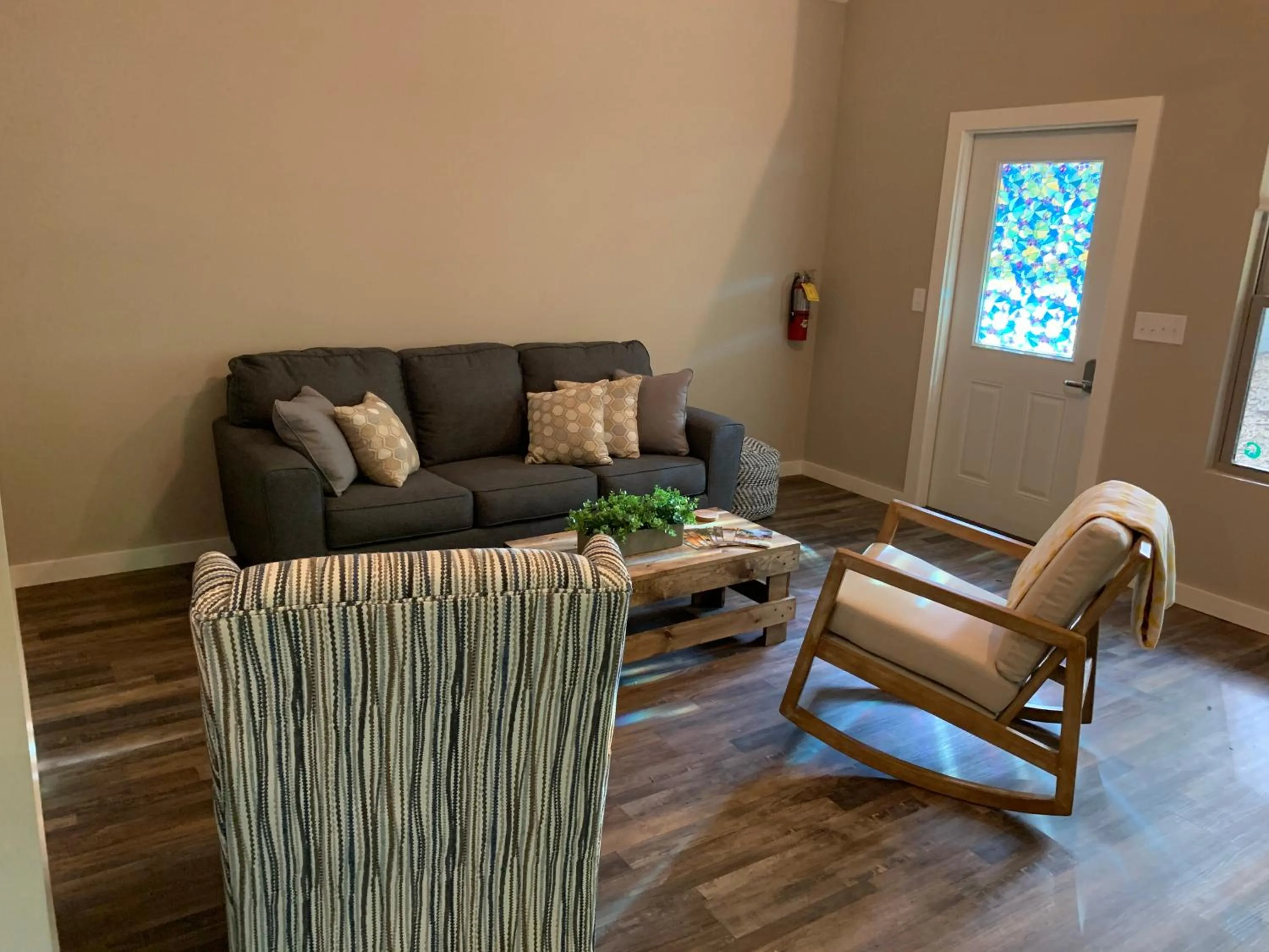 Living room in Villas at Gingershack Farms