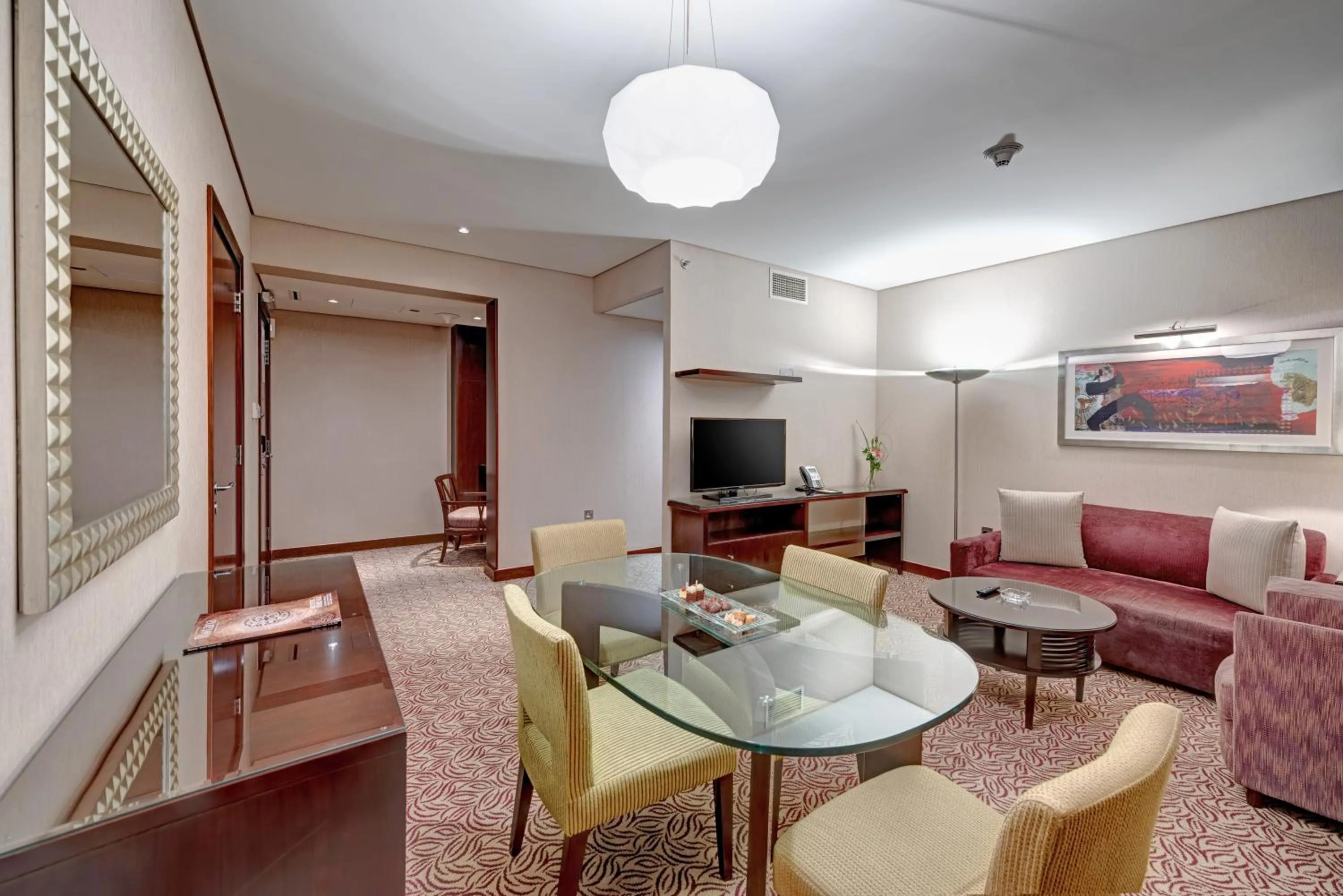 Living room in Rose Rayhaan by Rotana - Dubai