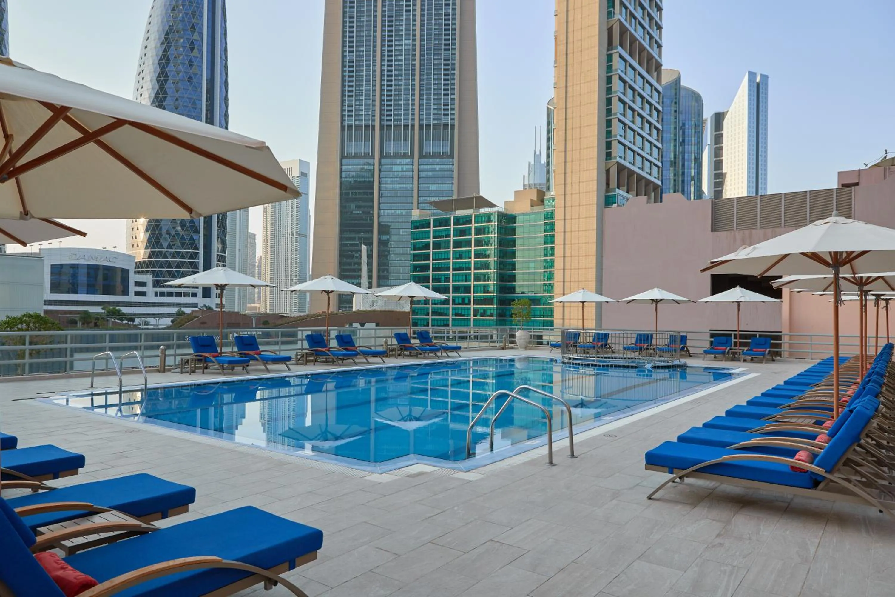Pool view in Rose Rayhaan by Rotana - Dubai