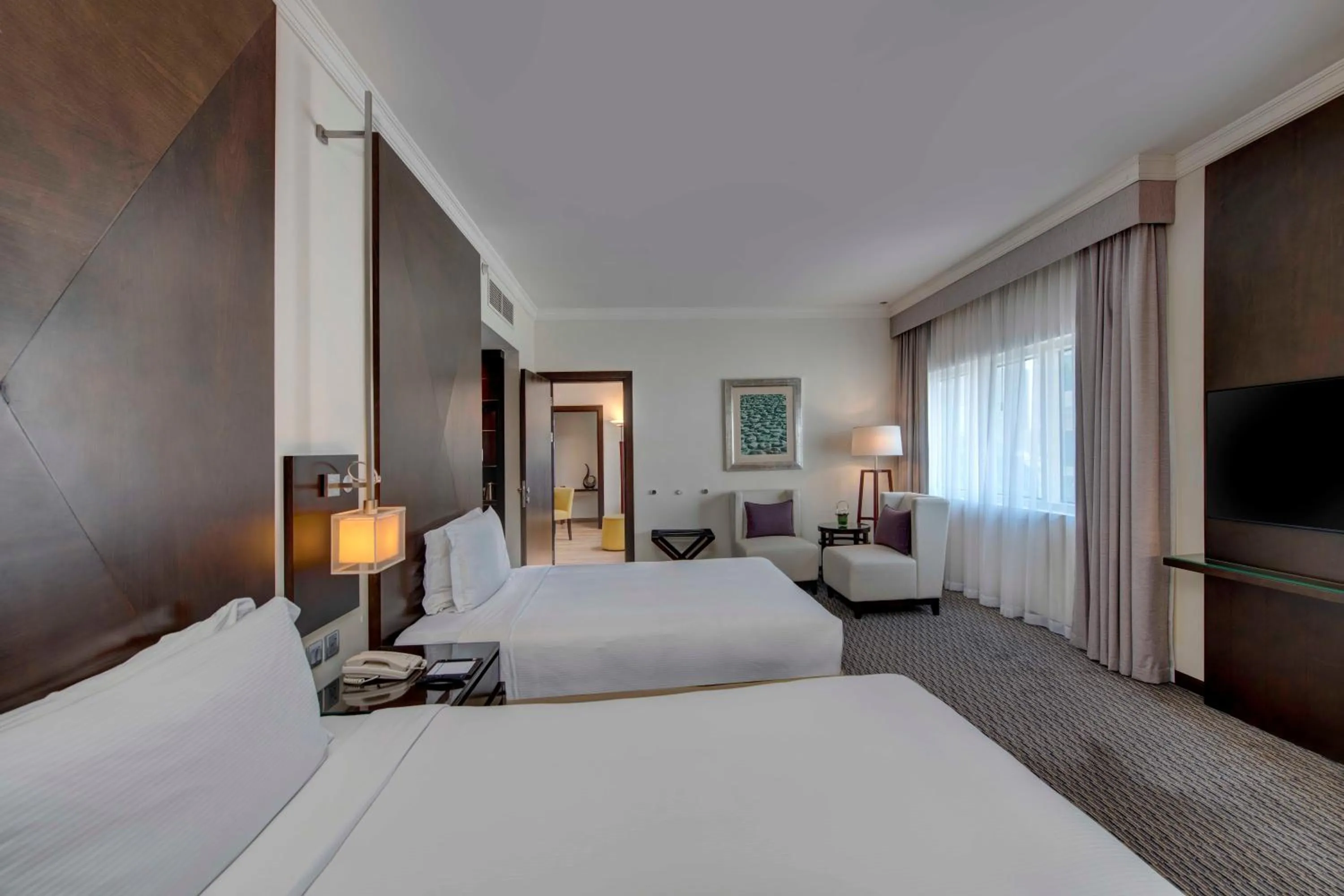 Photo of the whole room, Bed in Media Rotana Dubai