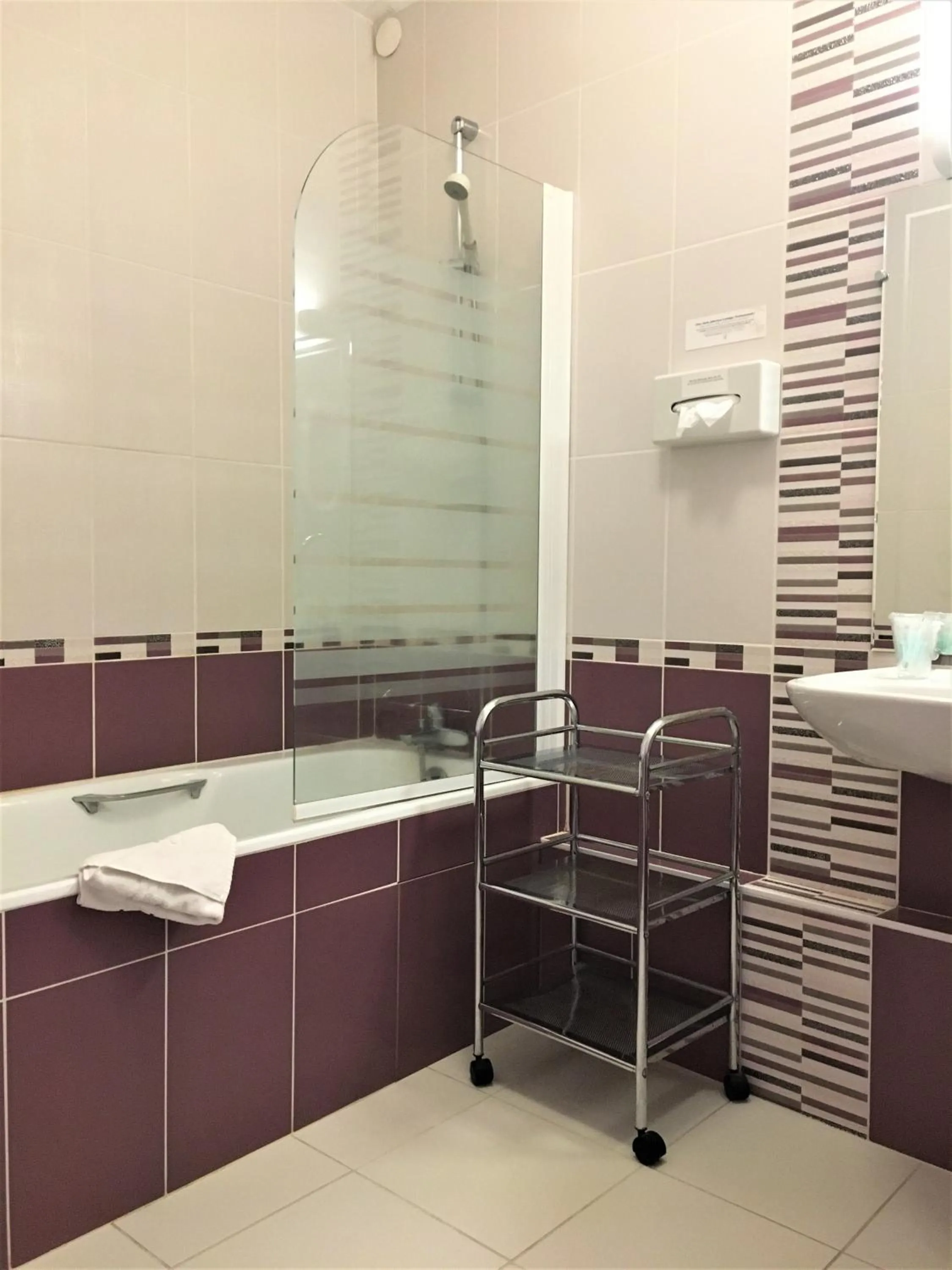 Bathroom in Hôtel Restaurant Le Grillon