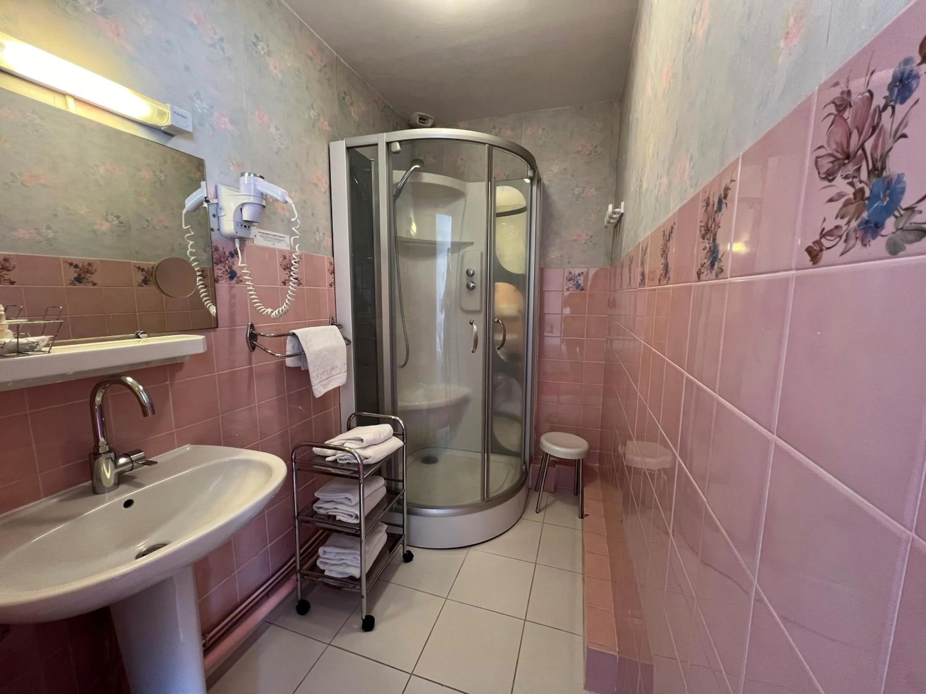 Bathroom in Hôtel Restaurant Le Grillon