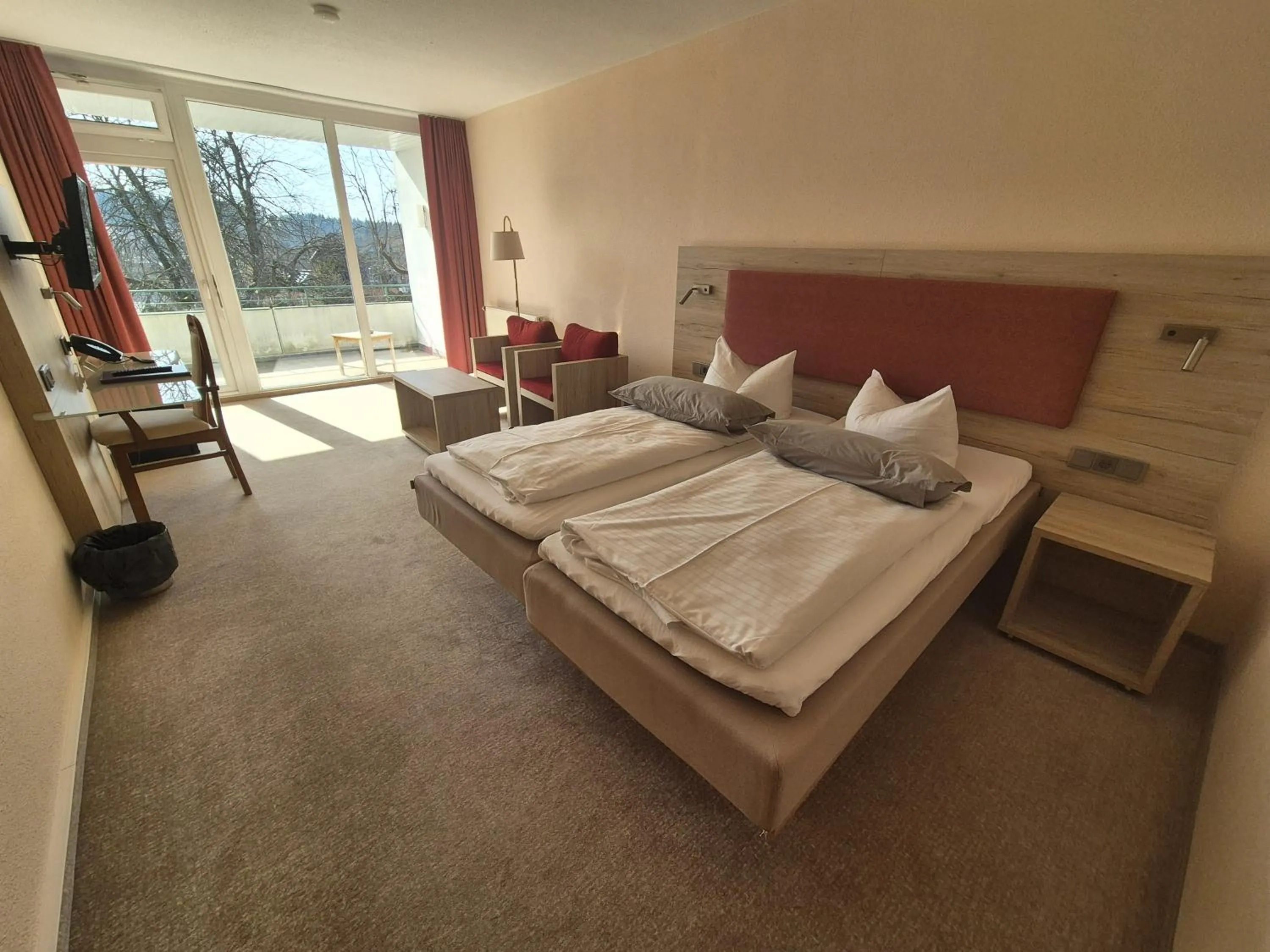 Bed in Hotel Hahnenkleer Hof