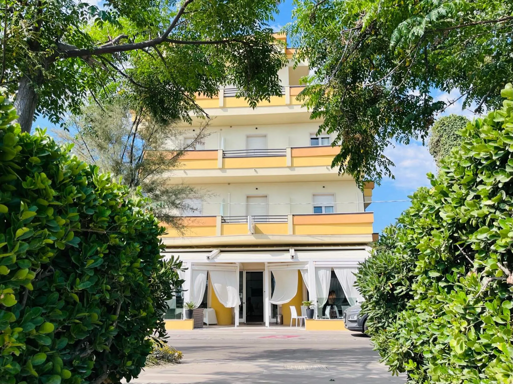Property building in Hotel Costazzurra by Interlux