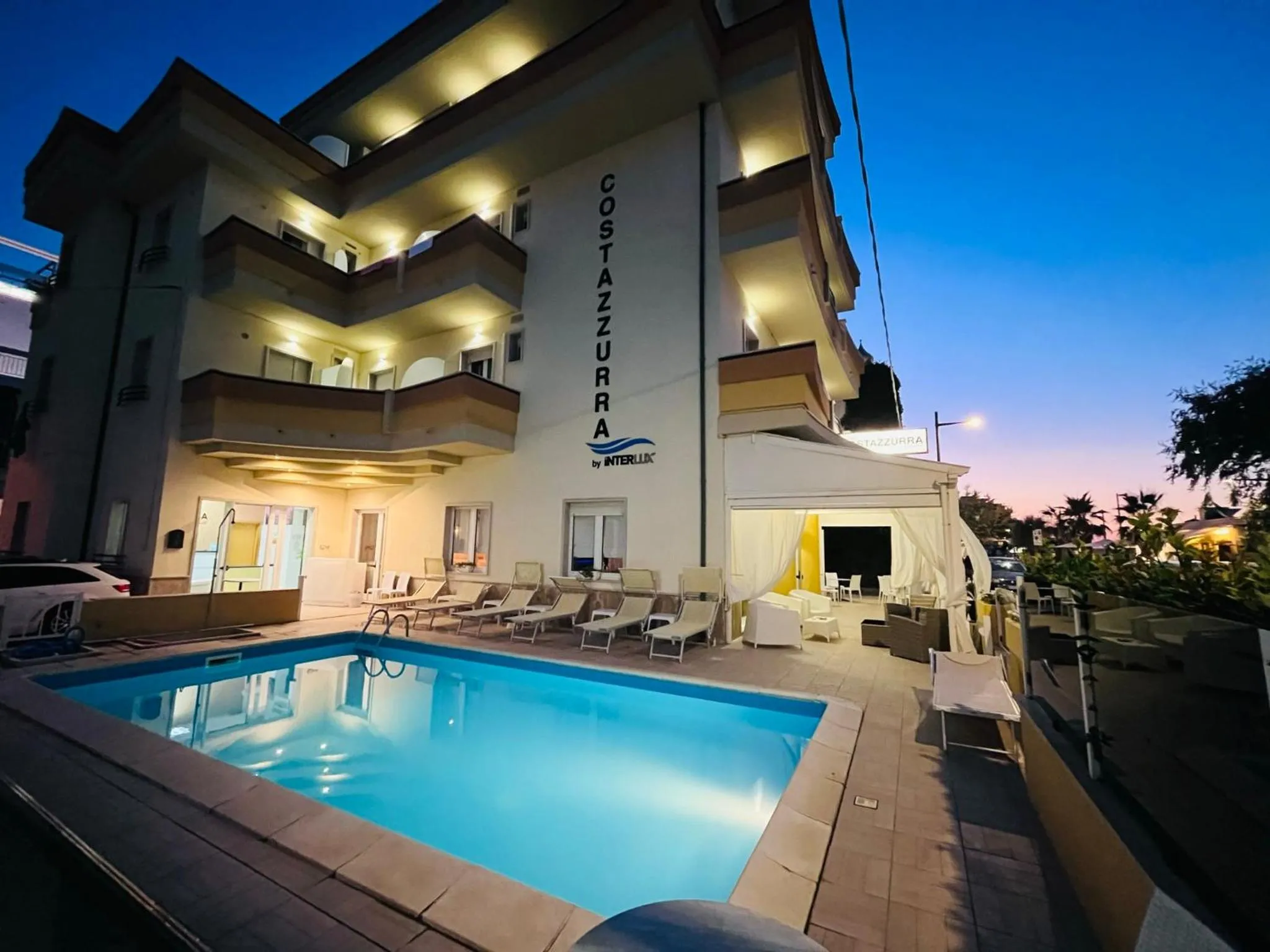 Property building in Hotel Costazzurra by Interlux