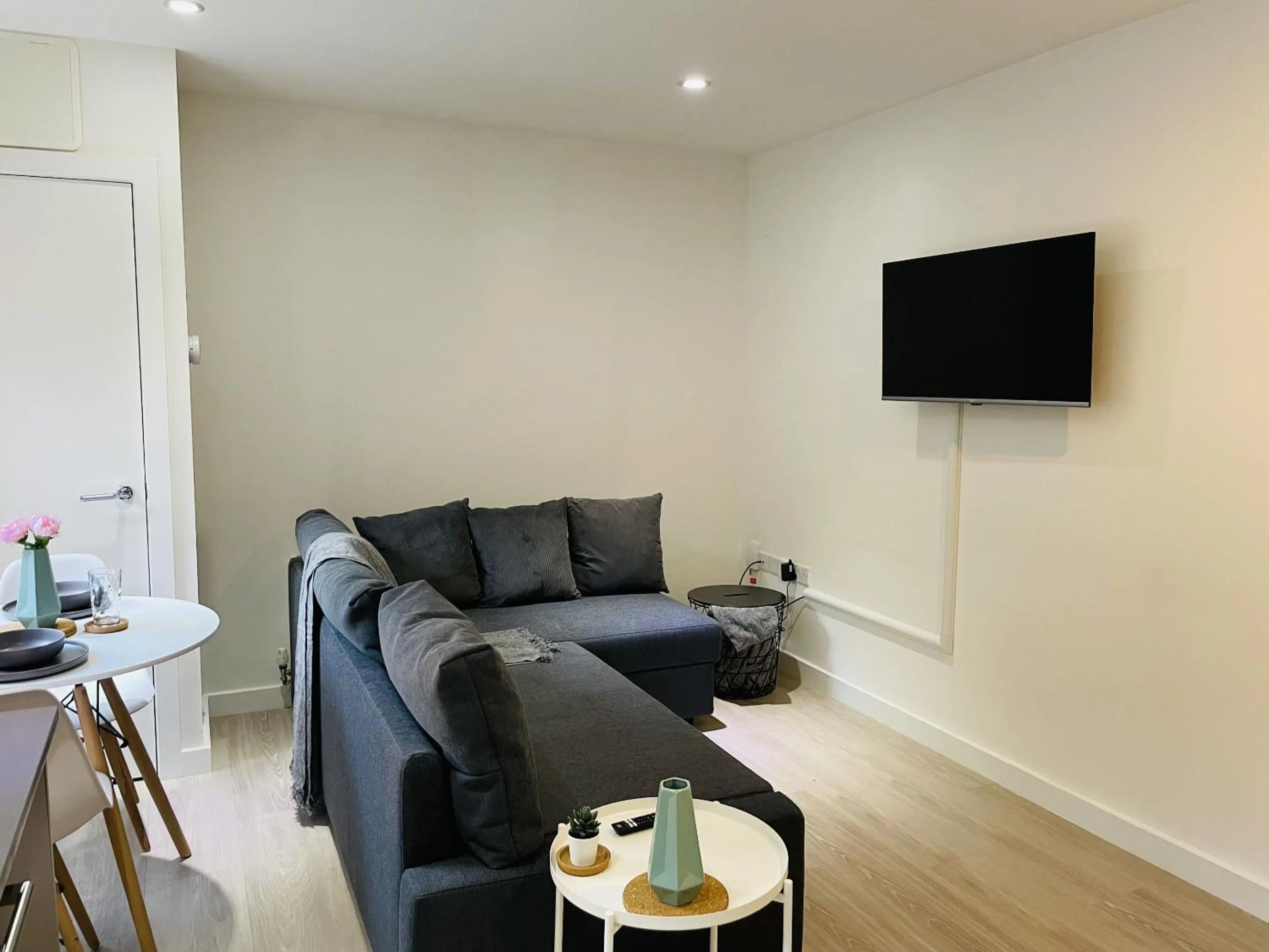 Living room in Southernhay Court Apartments by Staytor Accommodation