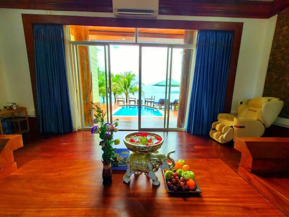 Pool view in Try Palace Resort Sihanoukville