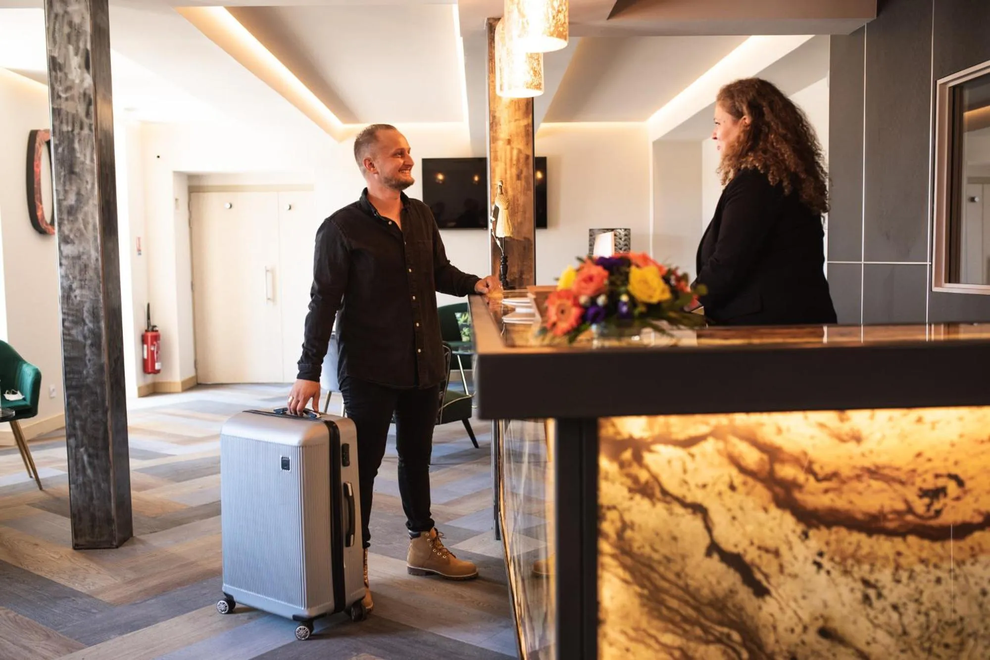 Lobby or reception in Hôtel 1770 & Spa