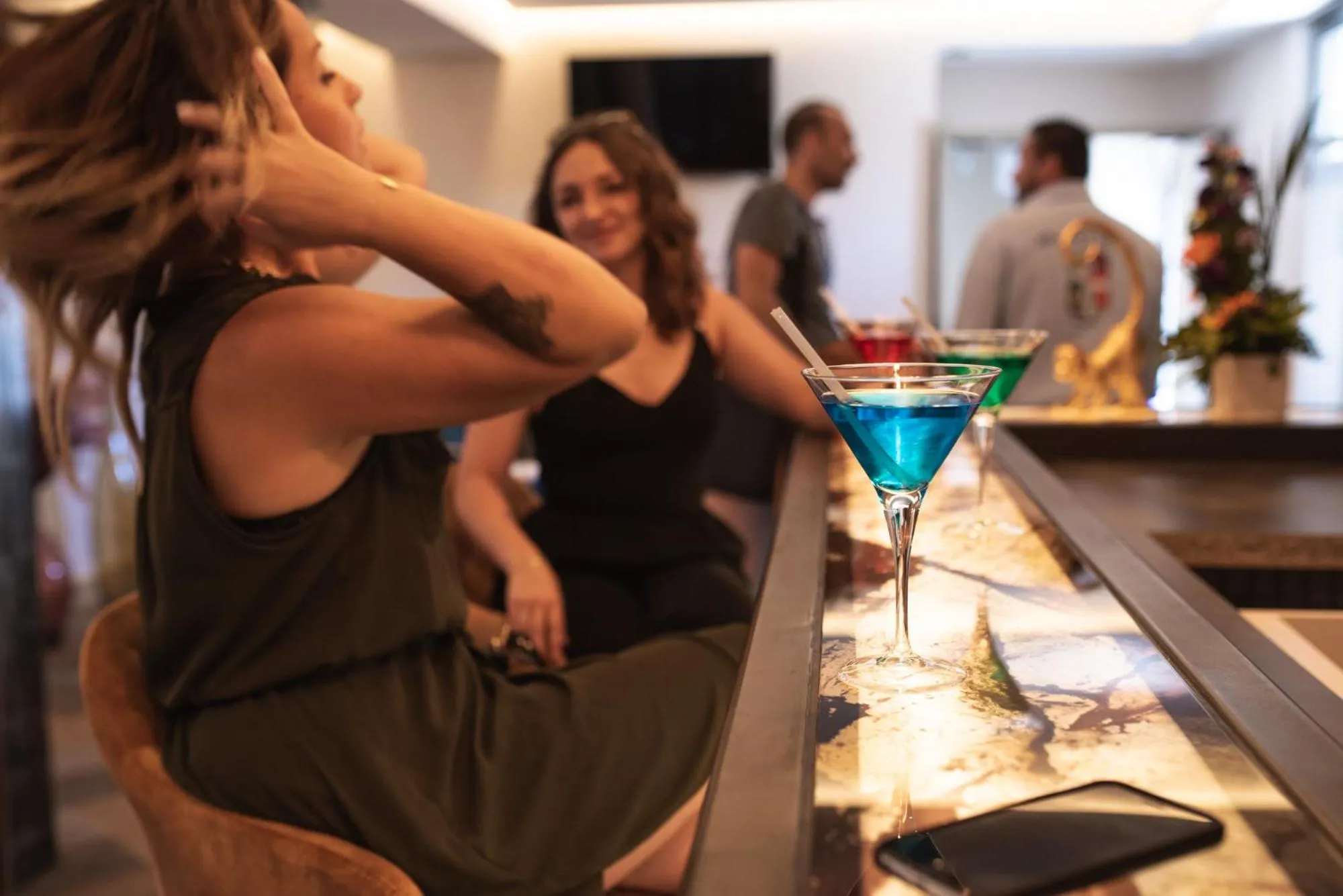 Lounge or bar in Hôtel 1770 & Spa