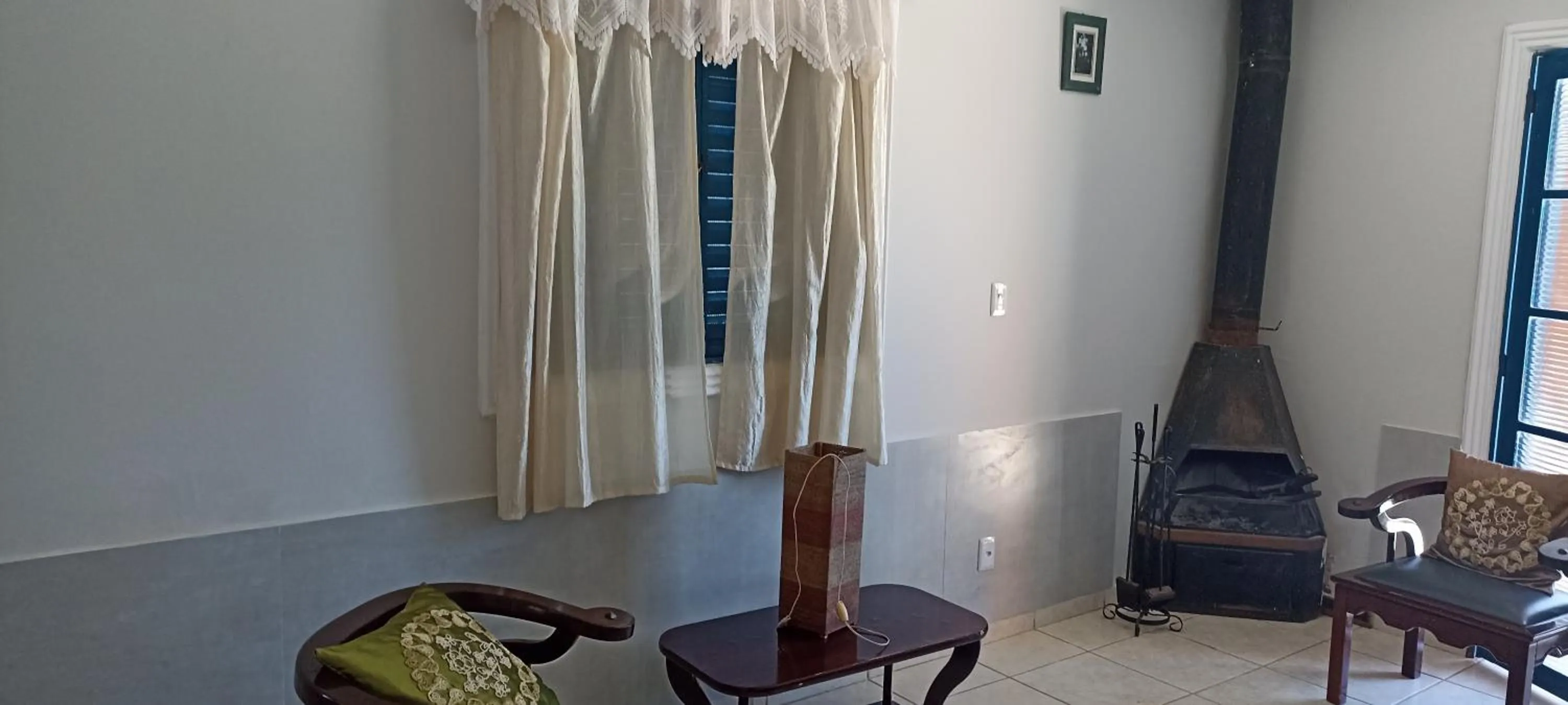 fireplace in Pousada Canto dos Passaros