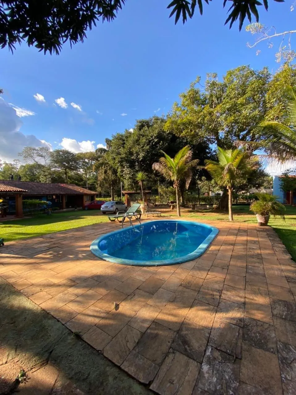 Pool view in Pousada Canto dos Passaros