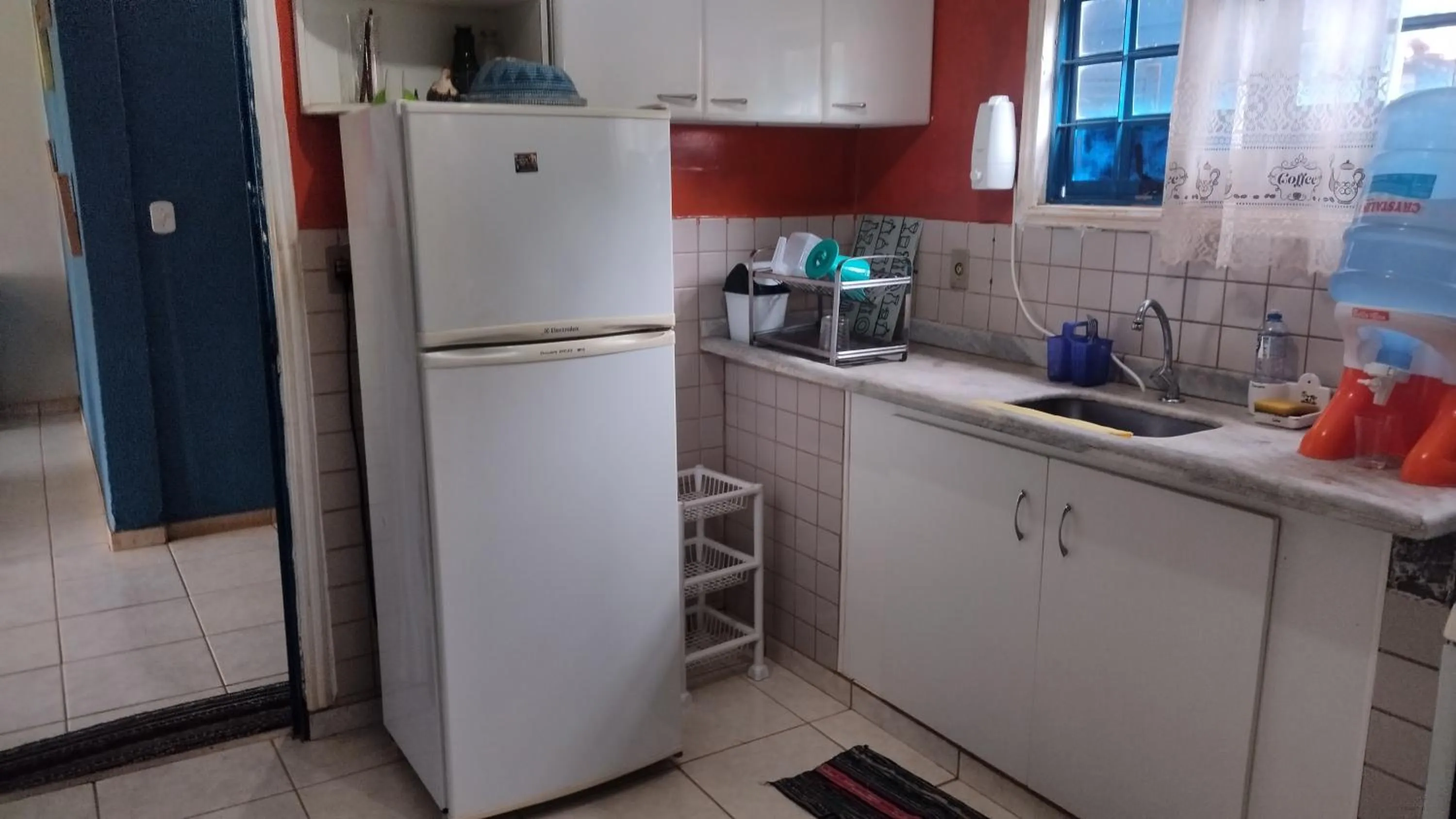 Kitchen or kitchenette in Pousada Canto dos Passaros