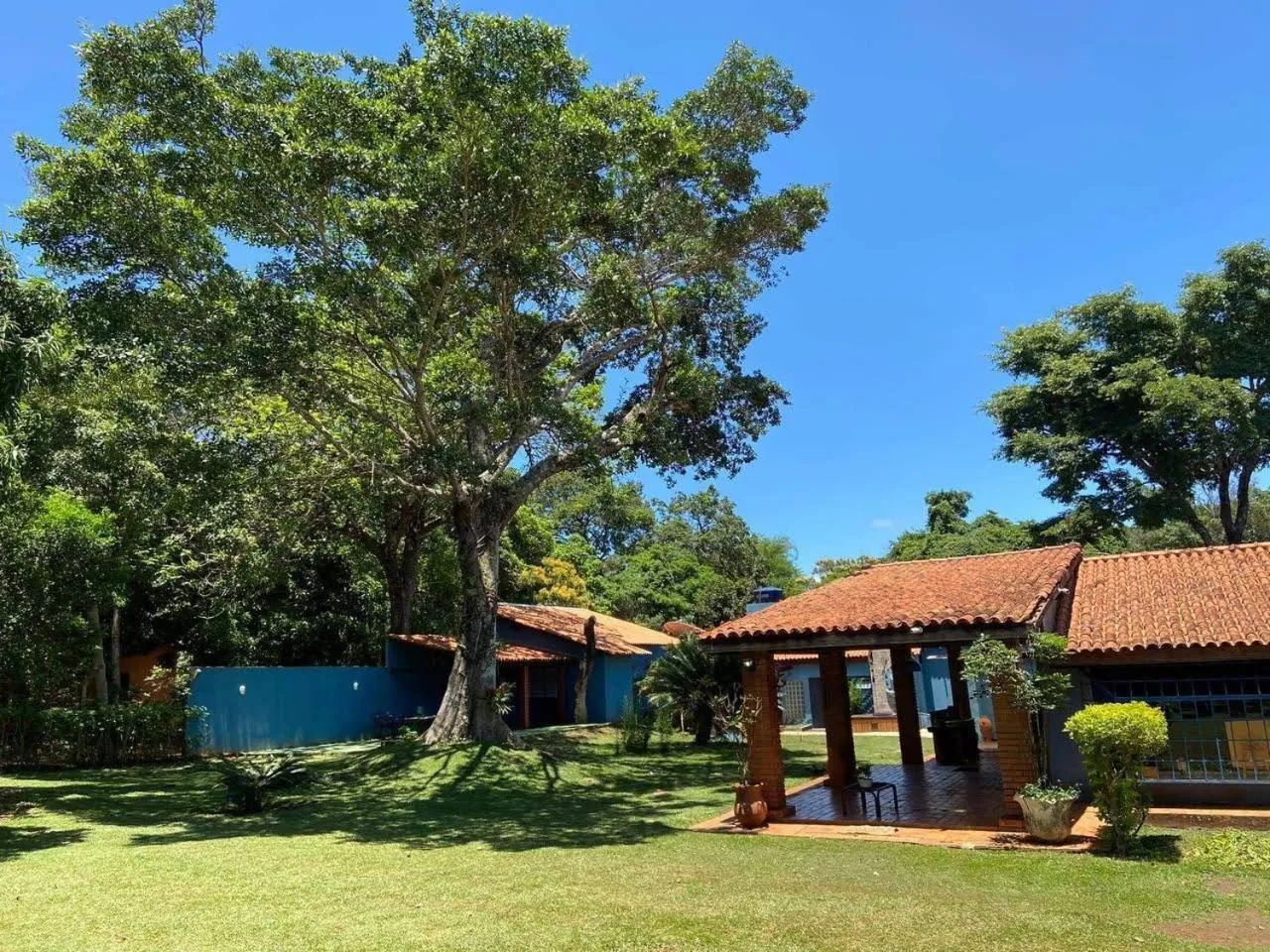 Garden view in Pousada Canto dos Passaros