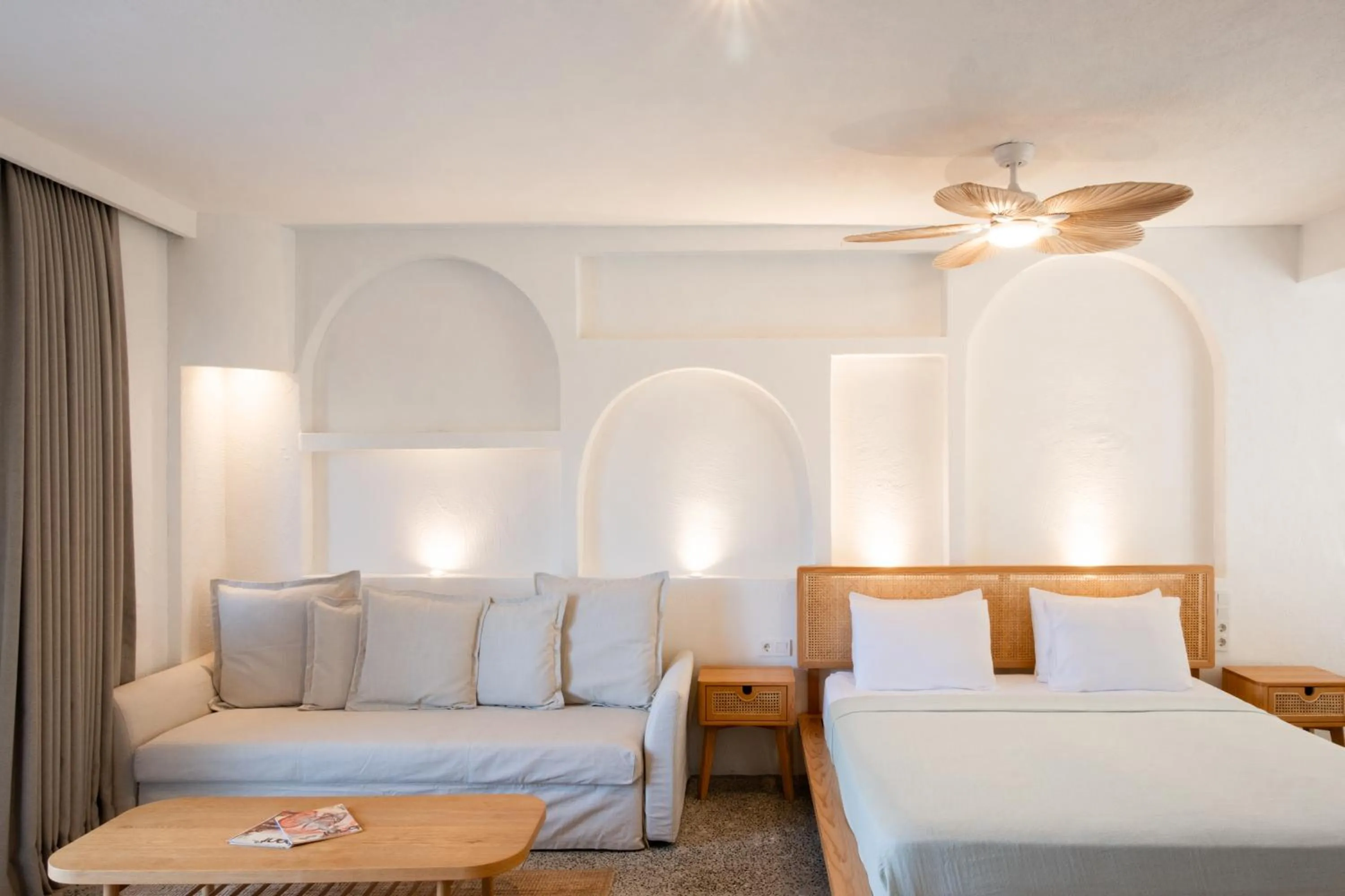 Seating area, Bed in L'olive homes