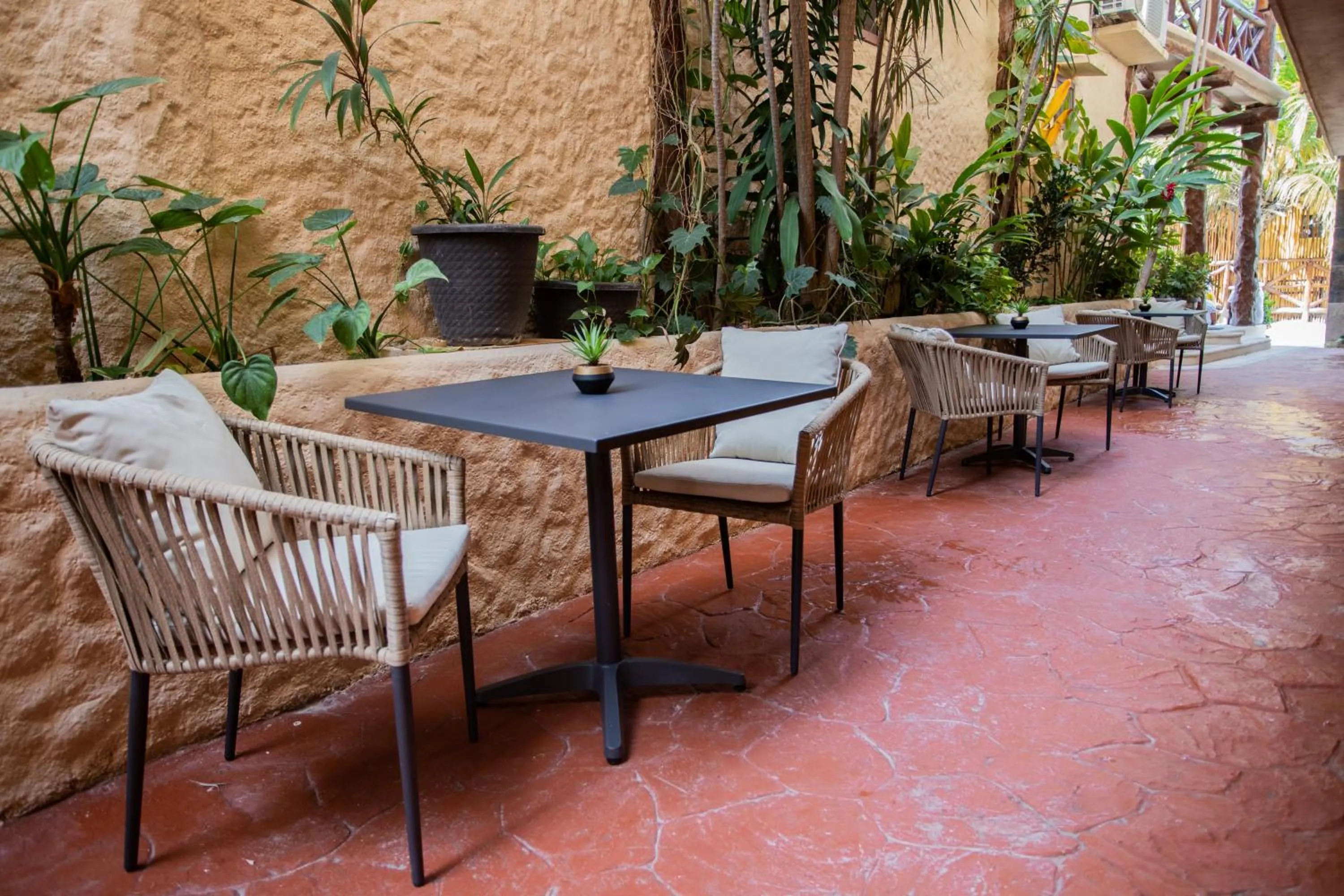 Patio in Hotel Macondo Holbox