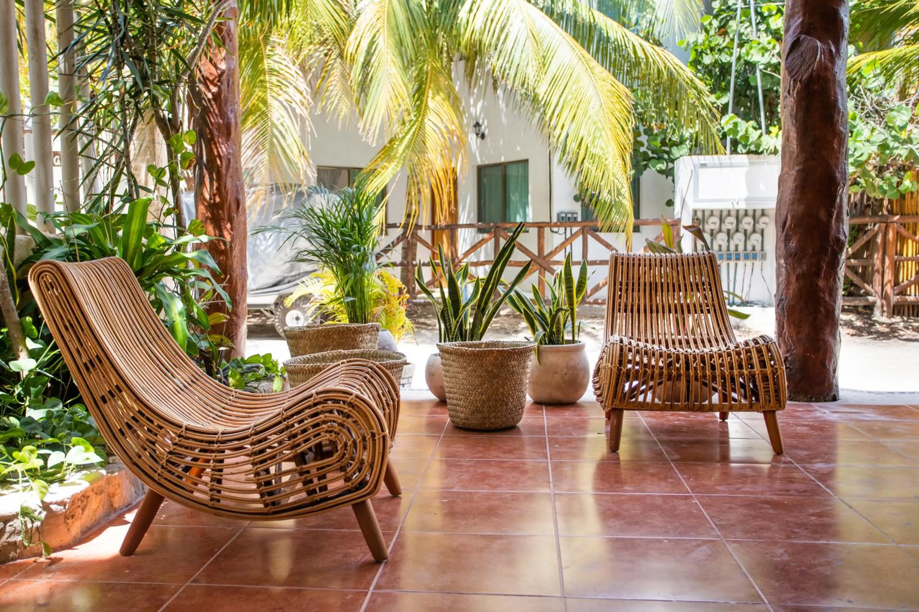 Patio in Hotel Macondo Holbox