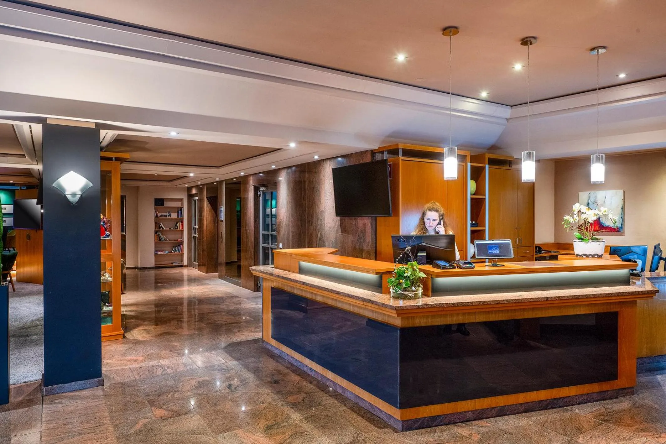 Lobby or reception in Parkhotel Berghölzchen