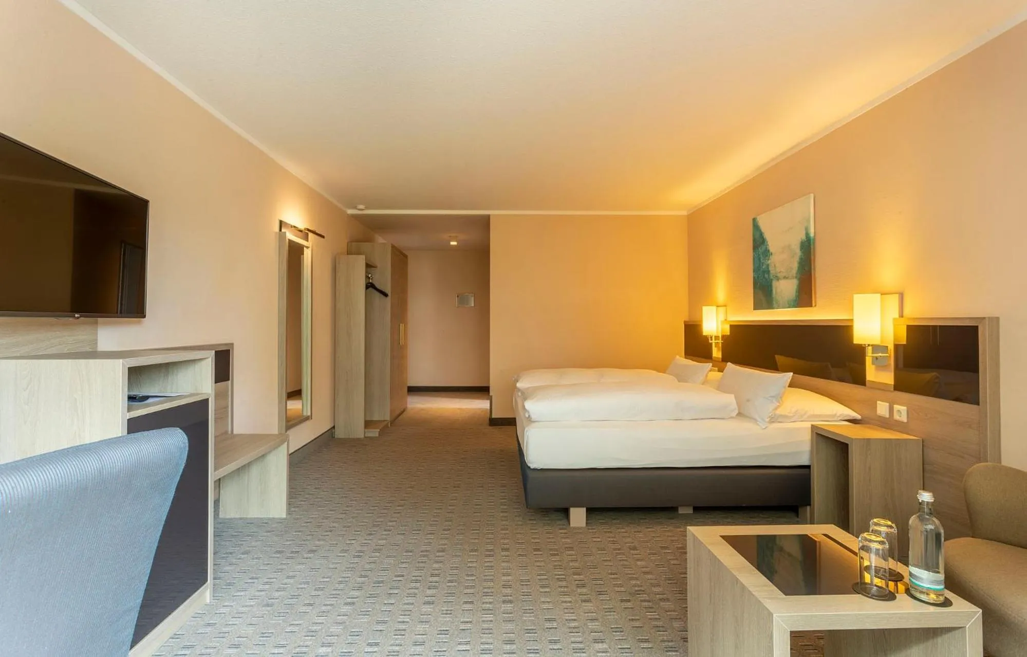 Photo of the whole room, Bed in Parkhotel Berghölzchen