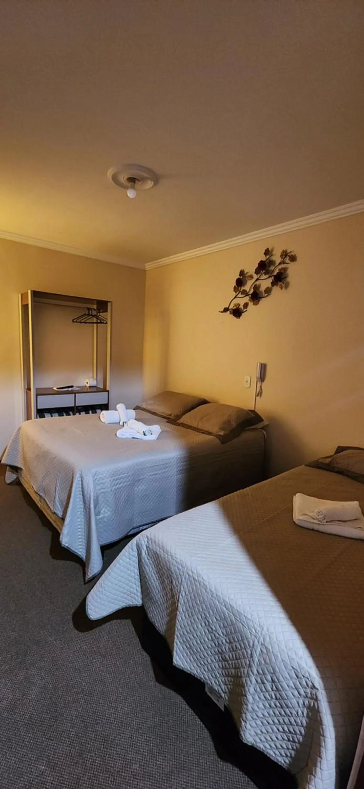 Bed in Pousada Araucária