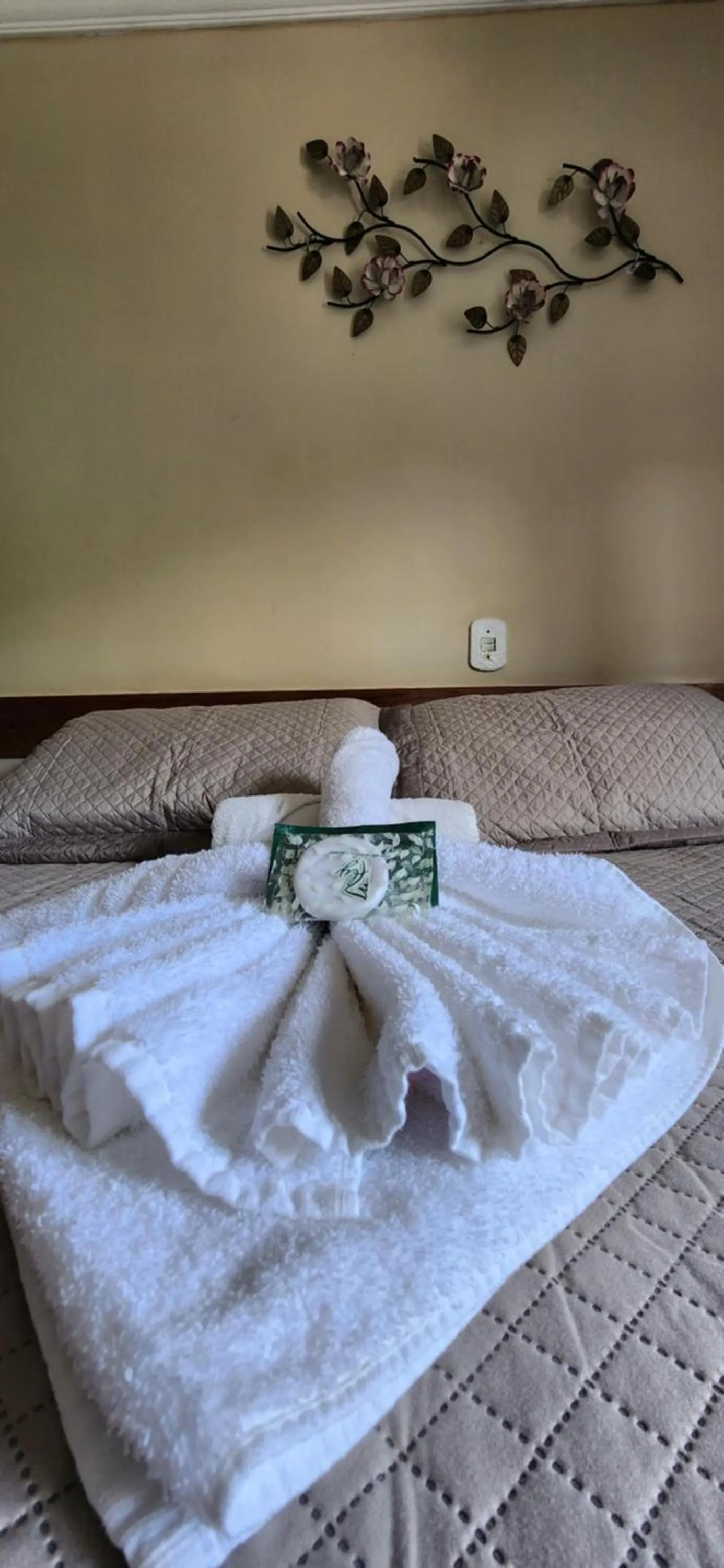 Bed in Pousada Araucária