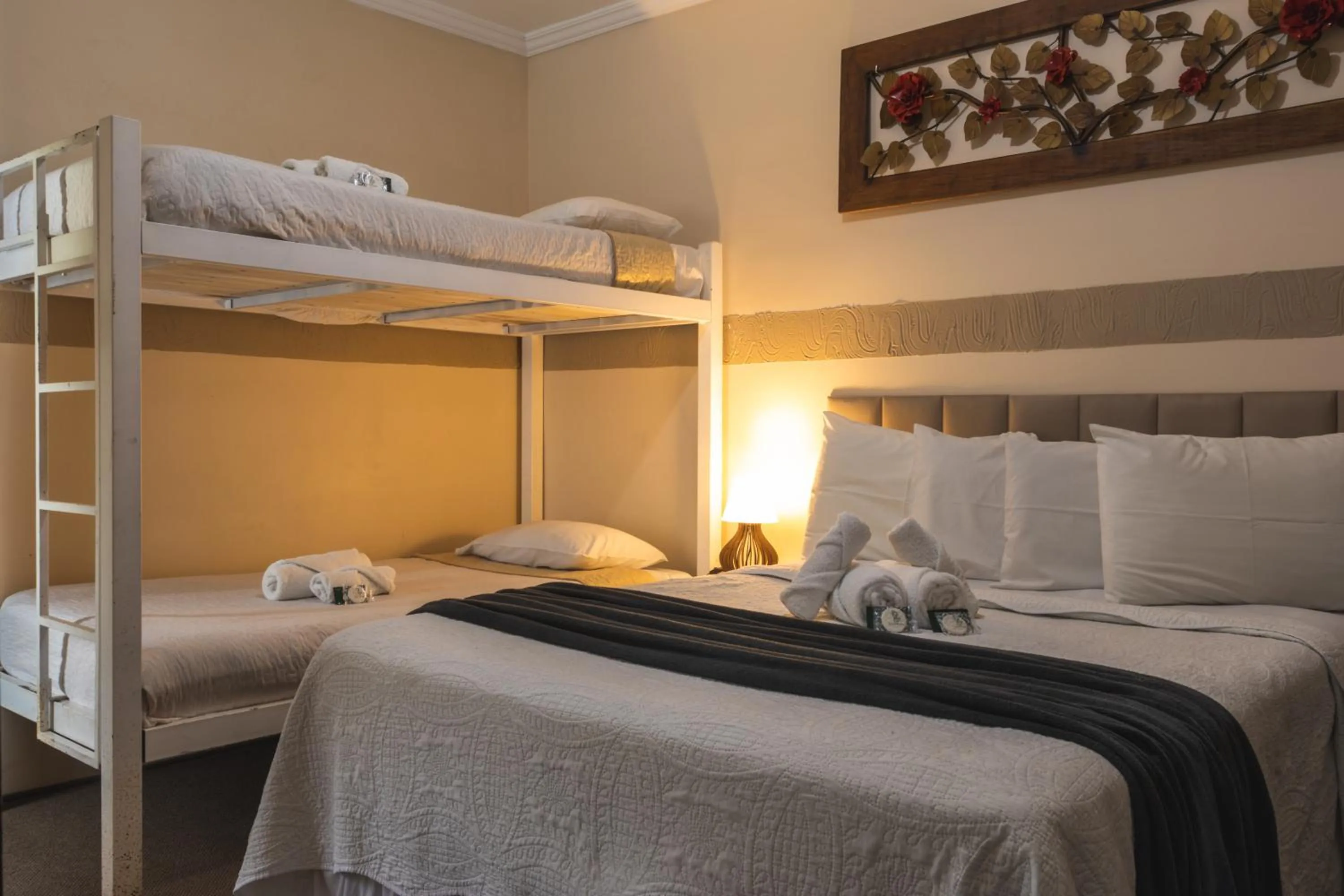 Bed in Pousada Araucária