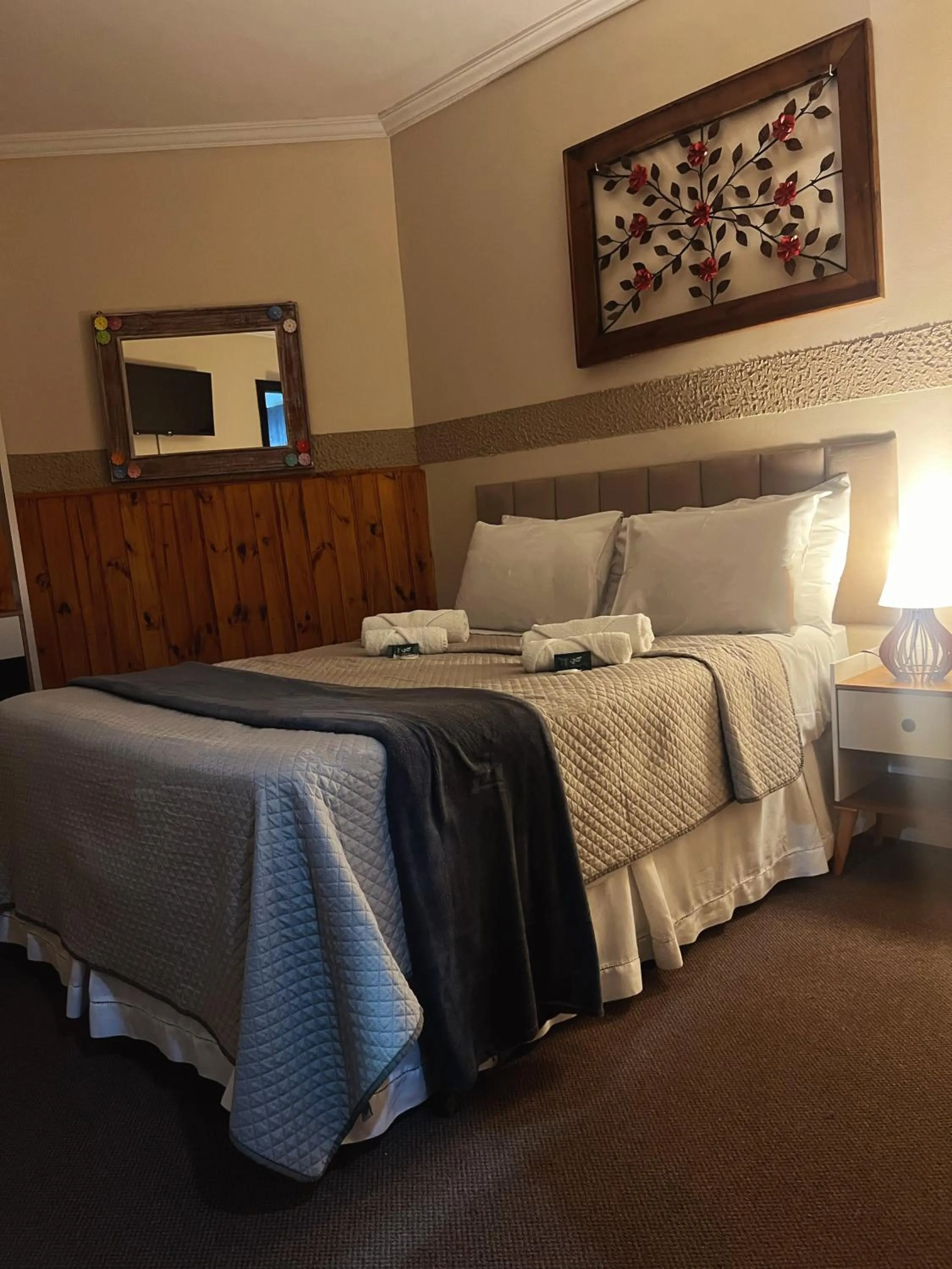 Bed in Pousada Araucária