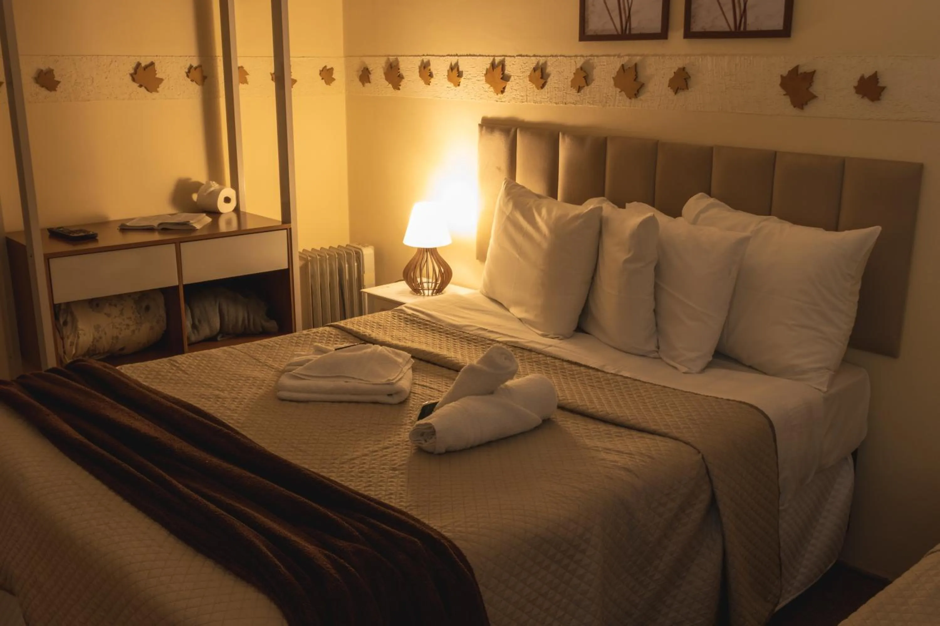 Bed in Pousada Araucária