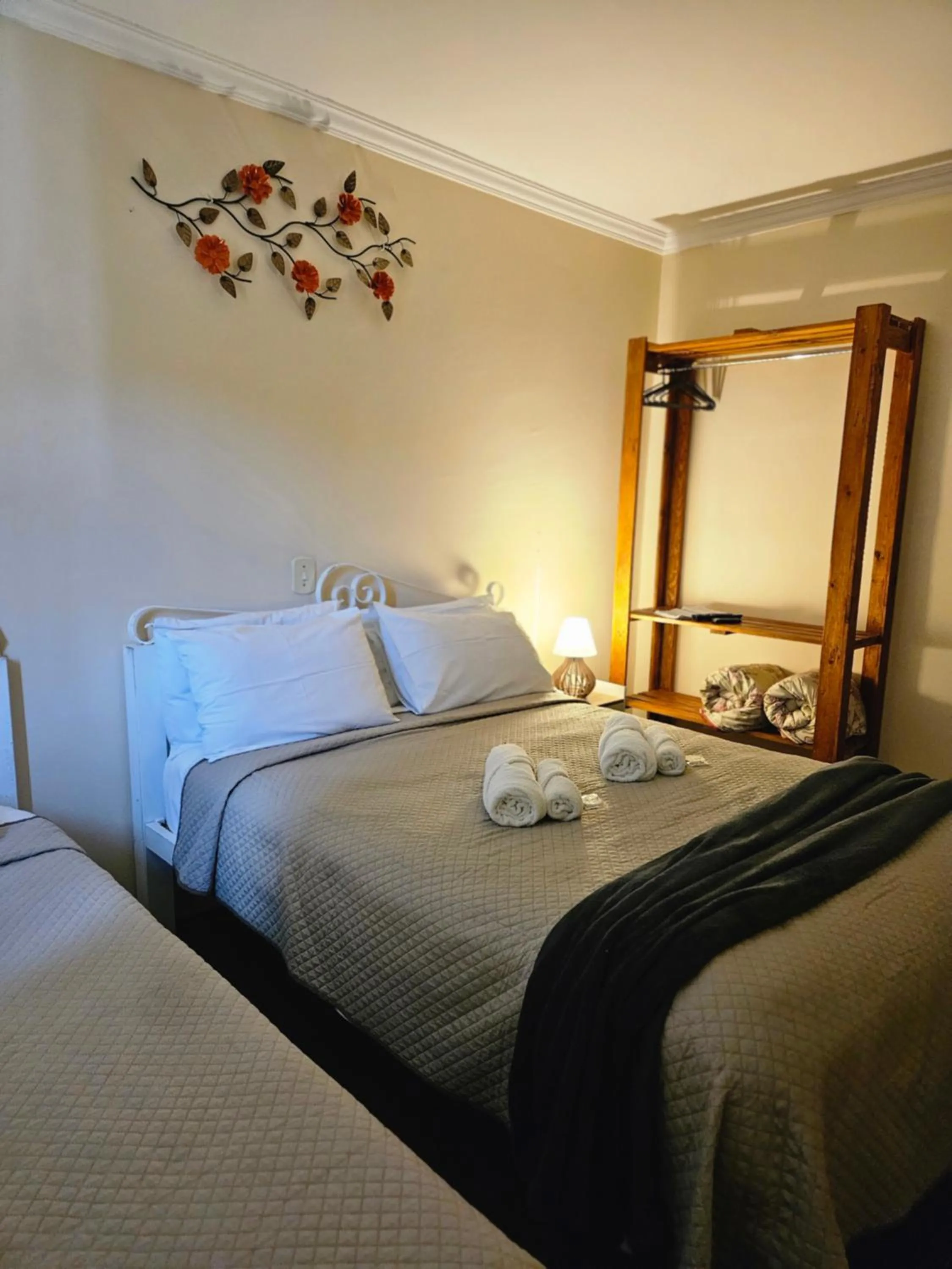 Bed in Pousada Araucária