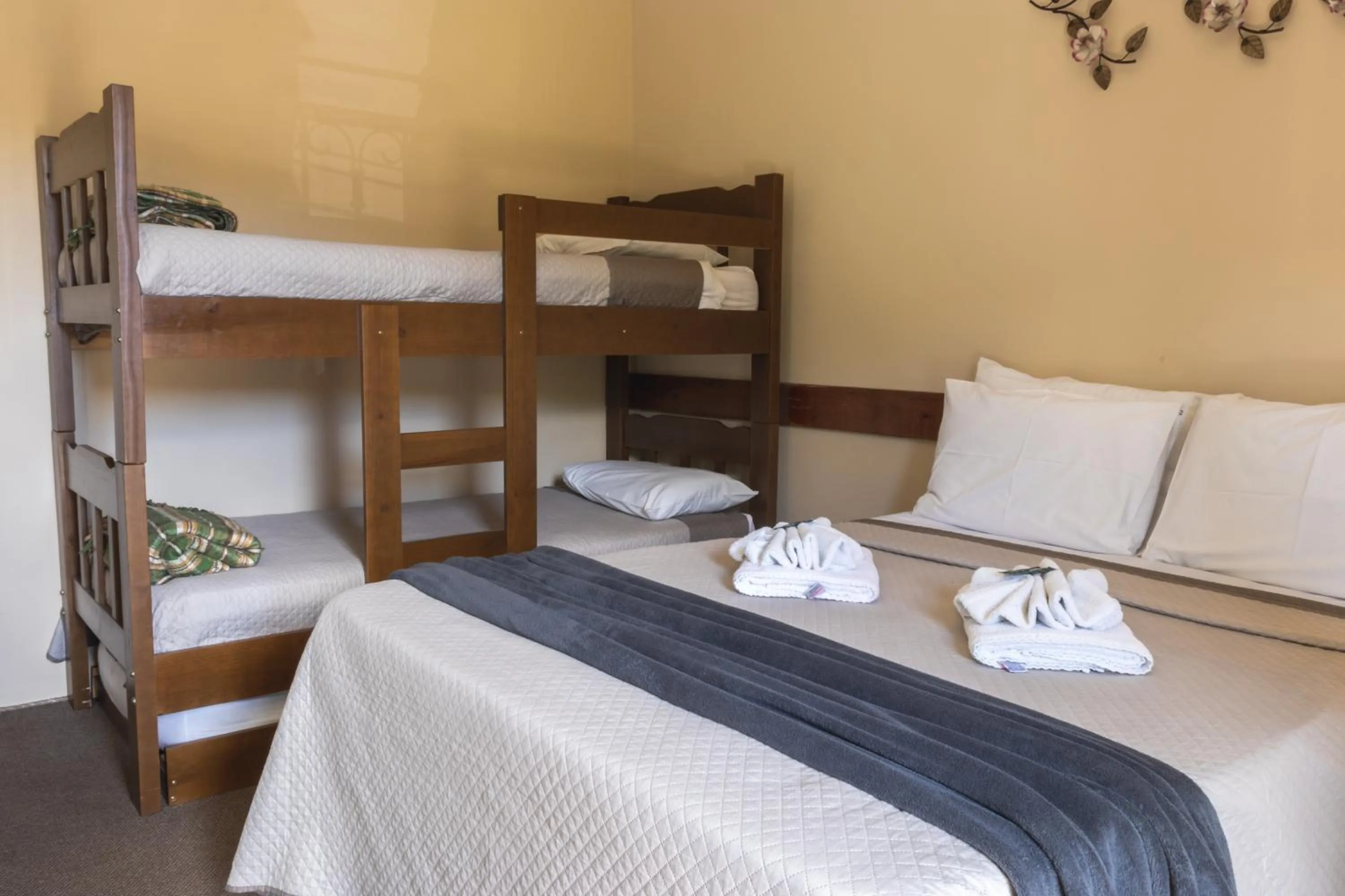 Bed in Pousada Araucária