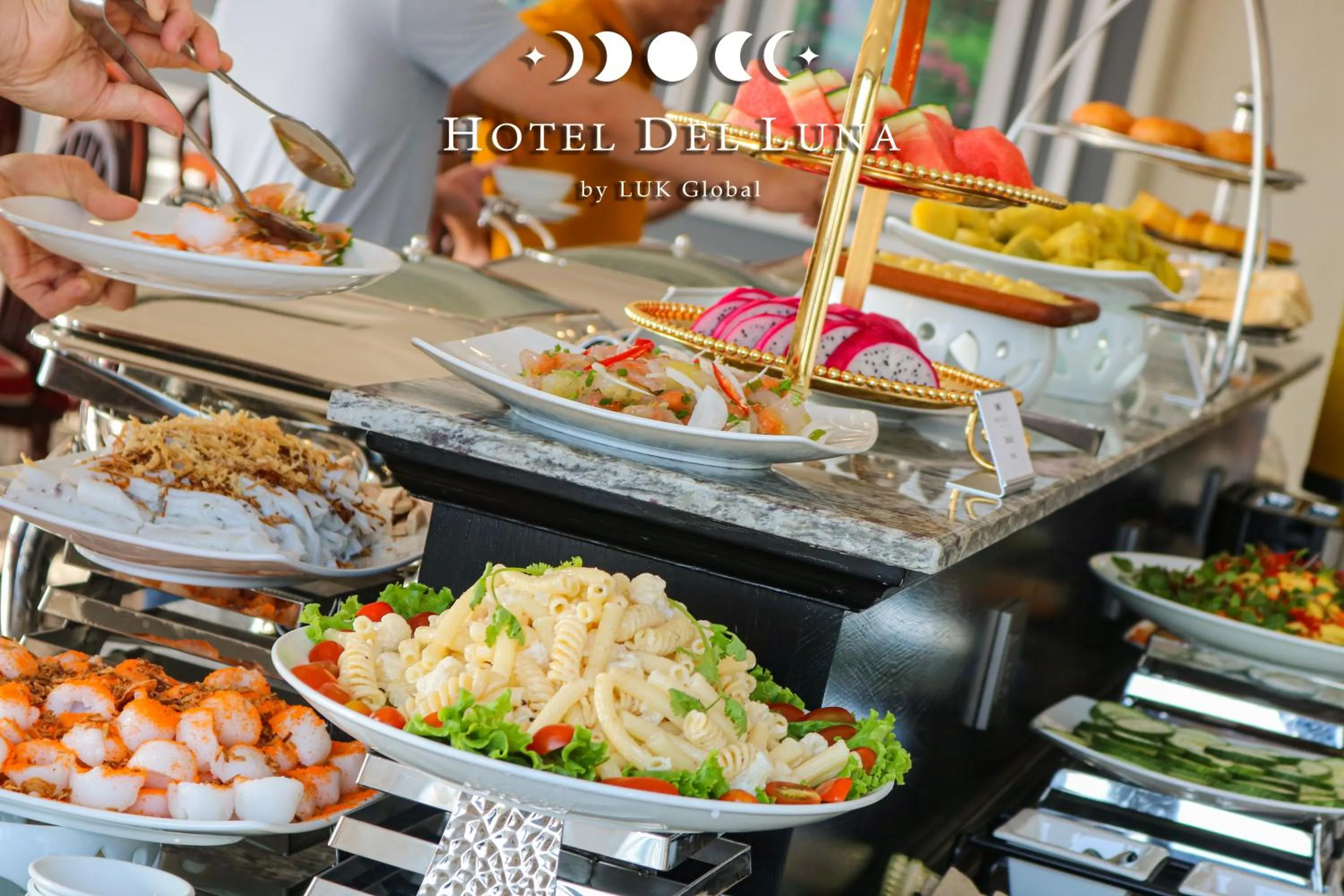 Buffet breakfast in Hotel Del Luna Boutique