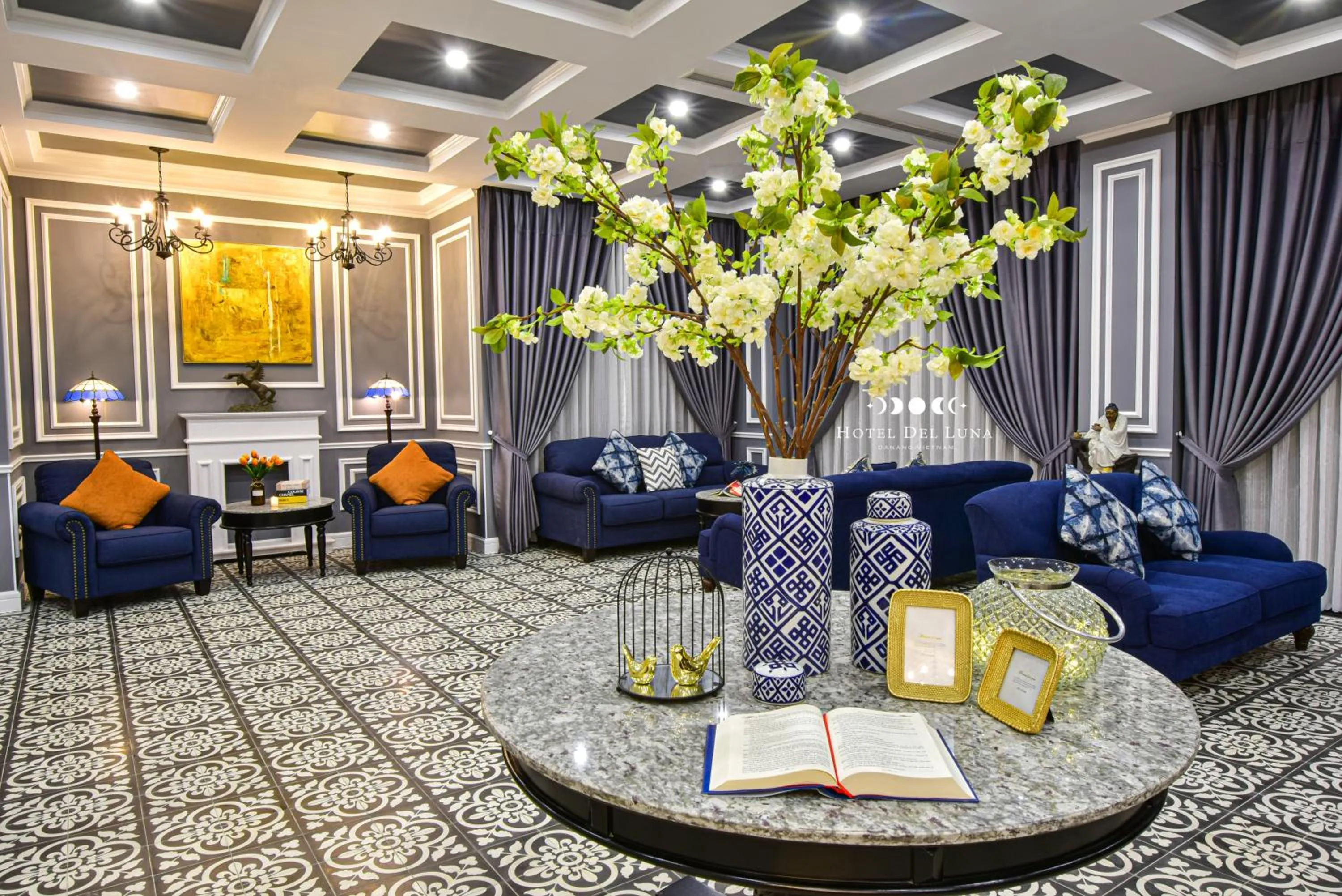 Living room in Hotel Del Luna Boutique