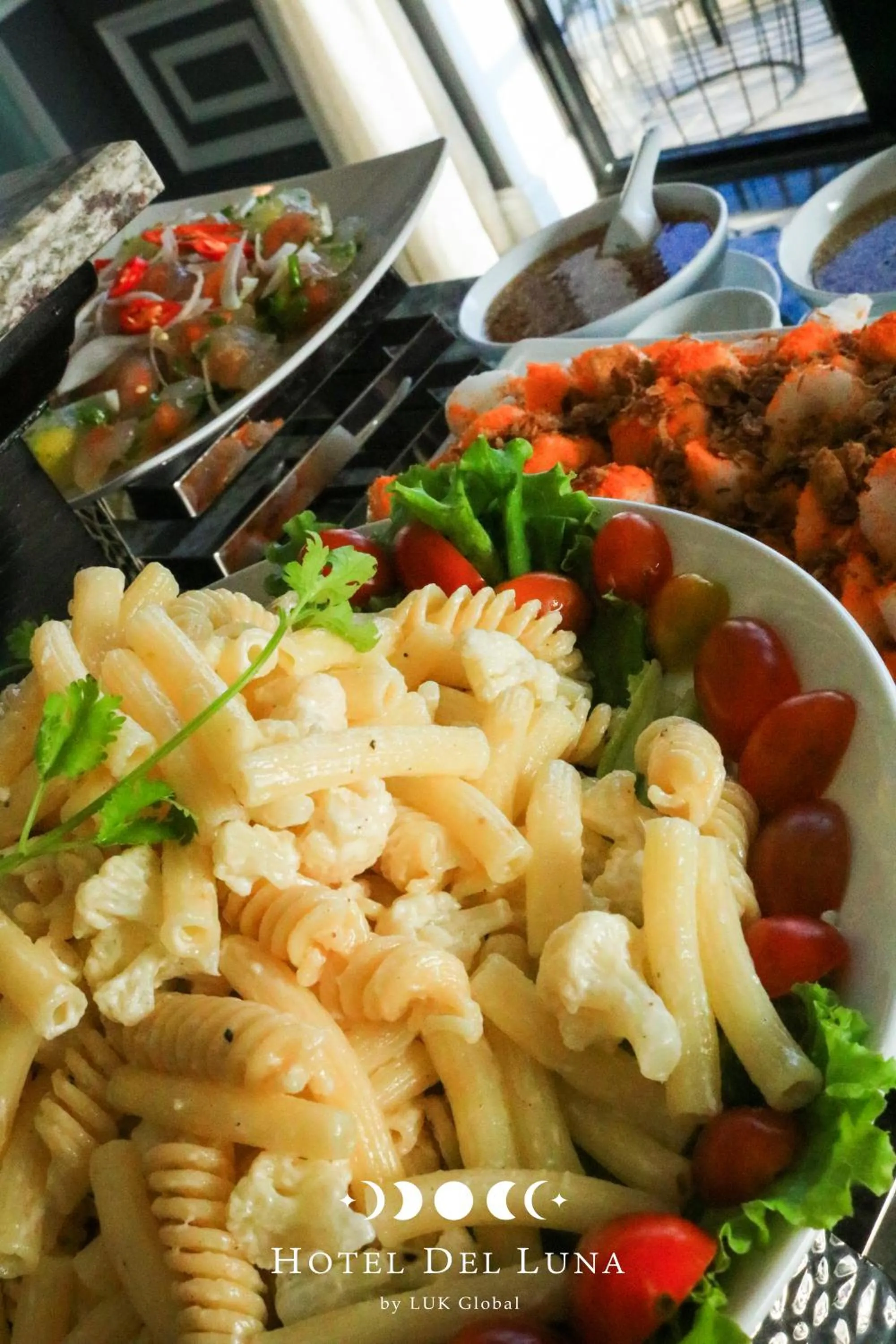 Buffet breakfast in Hotel Del Luna Boutique