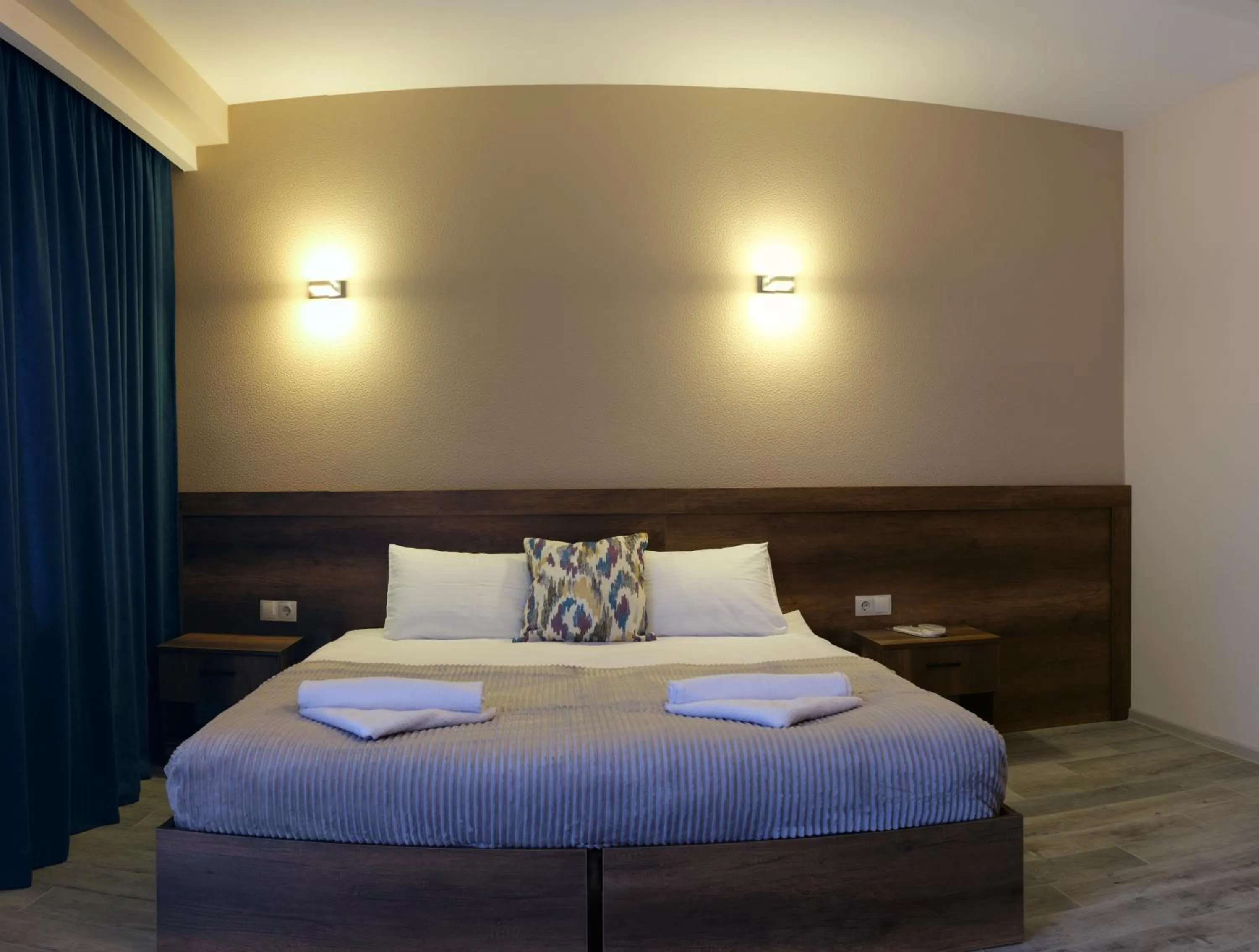 Bed in Hotel Axien Kazbegi