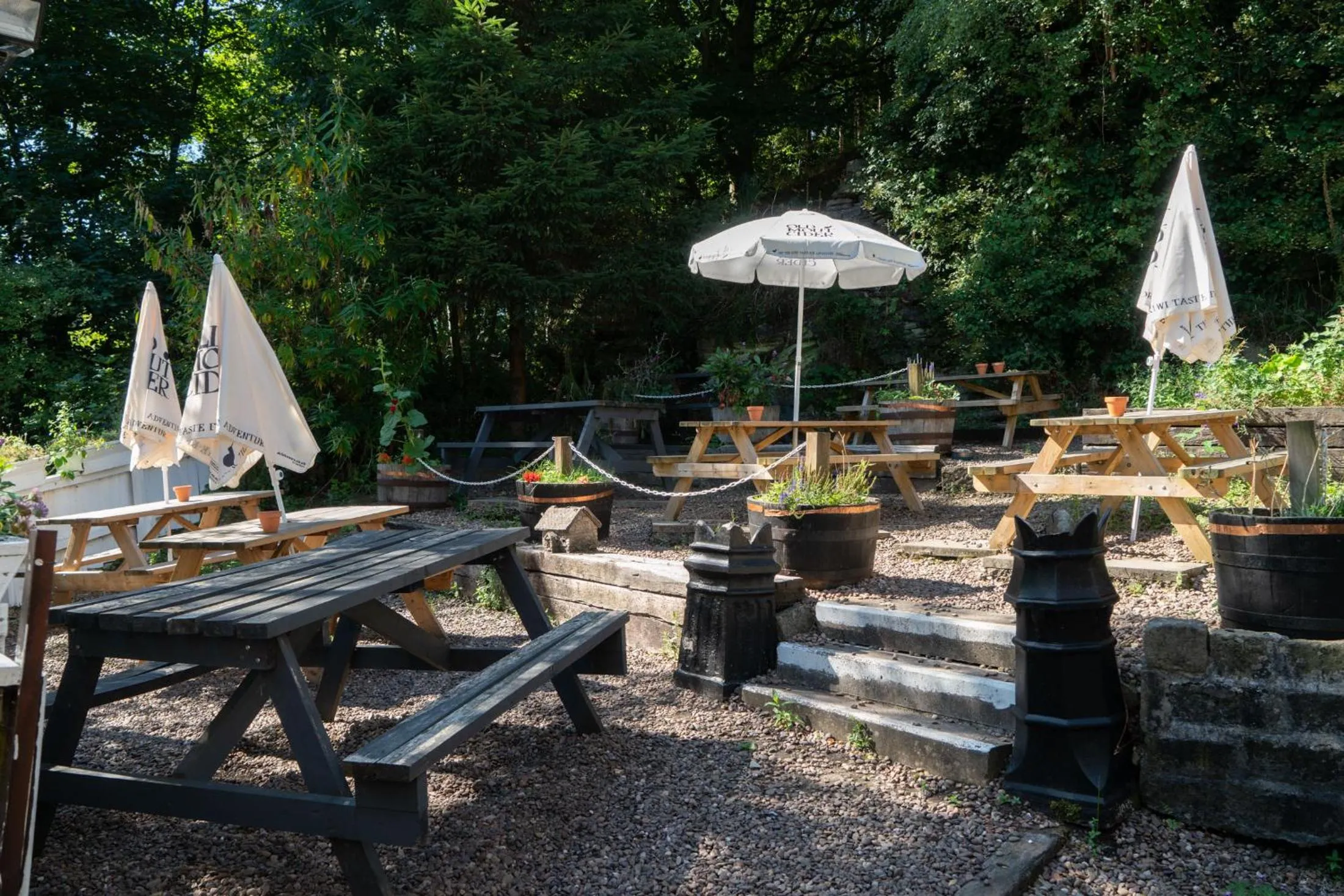 Garden view in The White Horse Inn