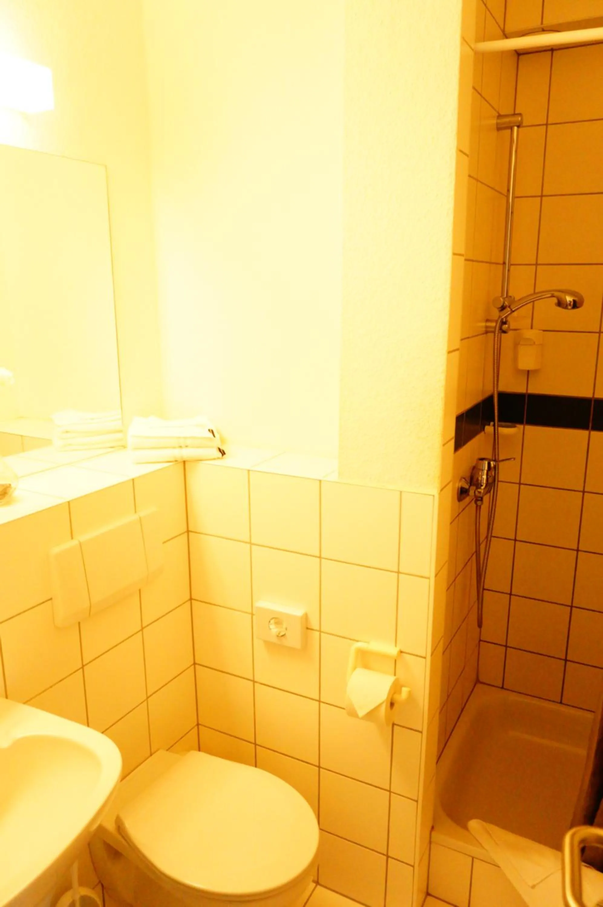 Bathroom in Hotel am Tierpark