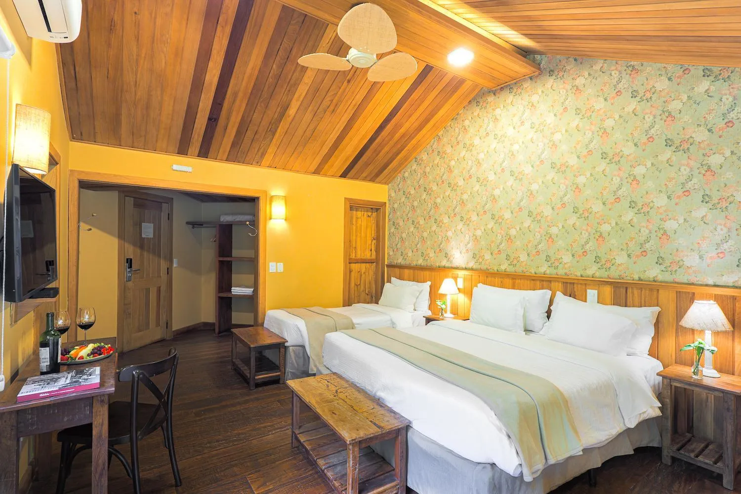 Bed in Hotel Fazenda Morros Verdes Ecolodge