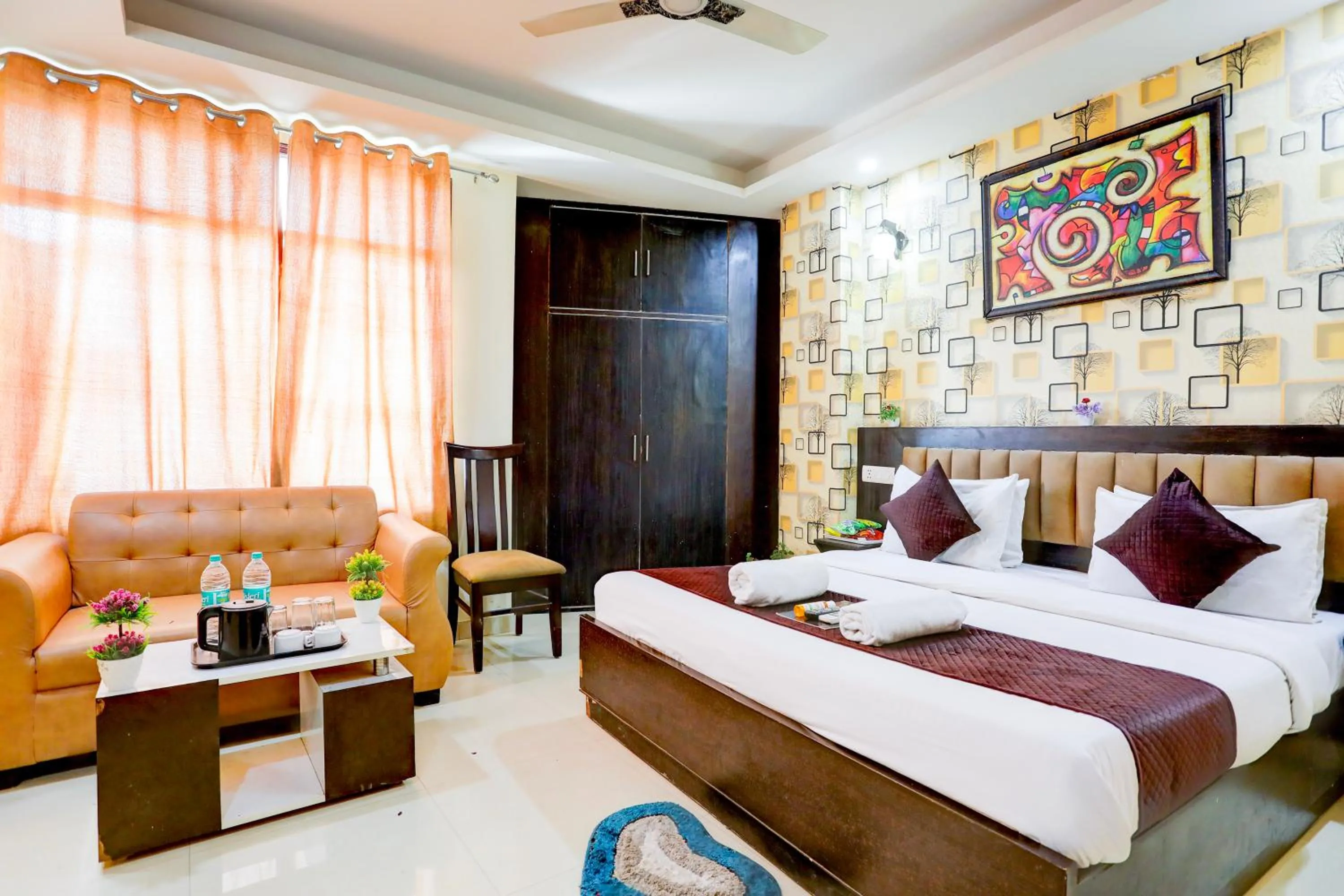 Photo of the whole room in Hotel Royal Sky Luxury Near Delhi Airport