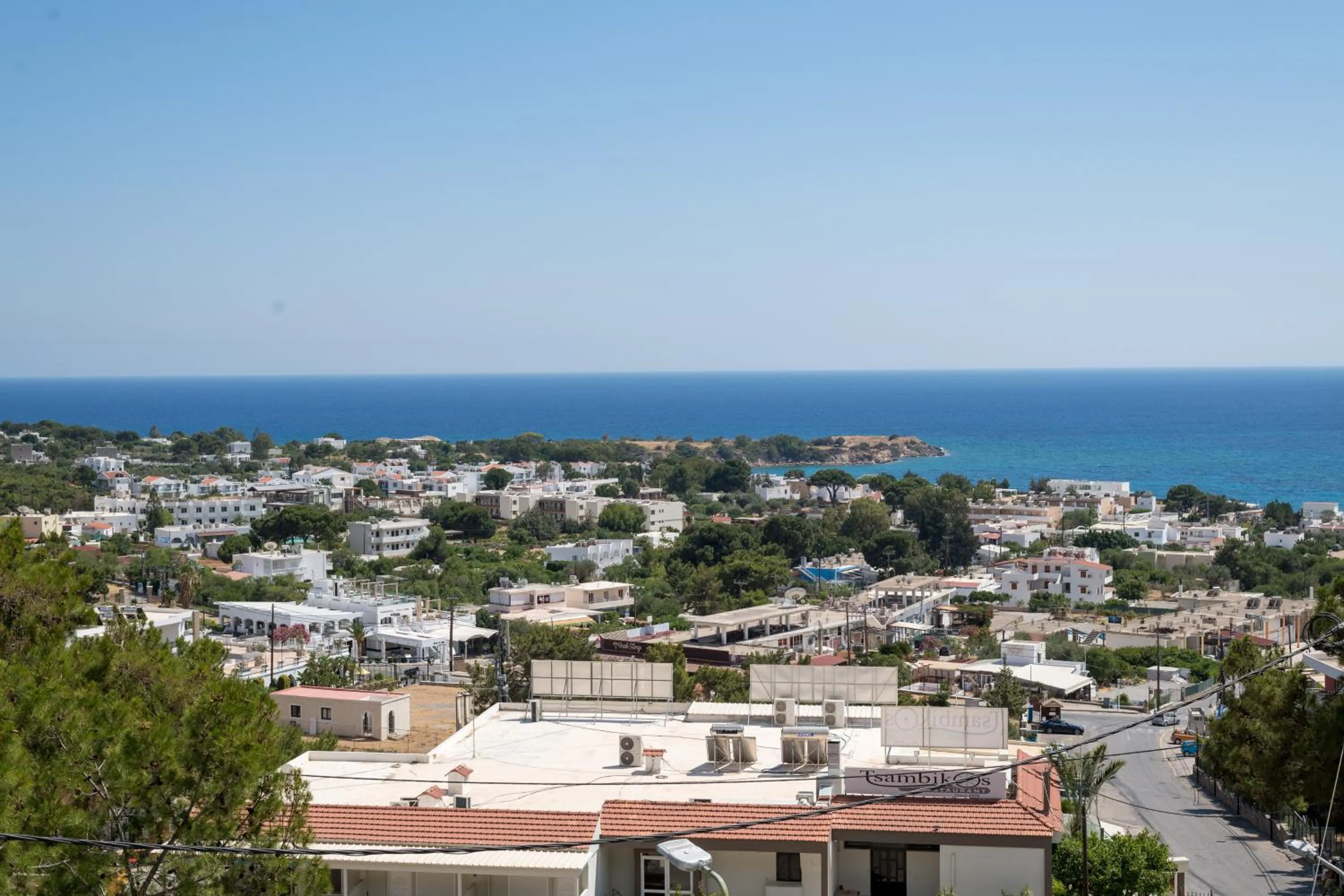 City view in Pefkos View Apartments