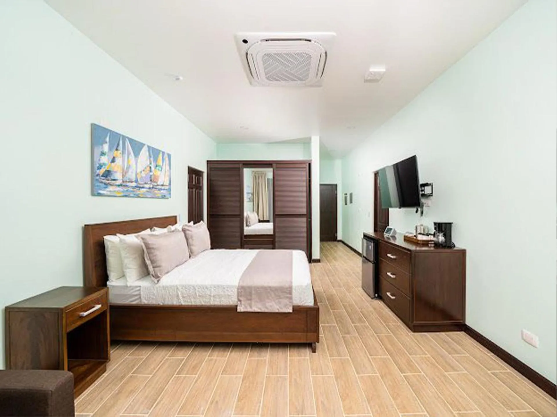 Bedroom, Bed in Bungalows Punta Uva