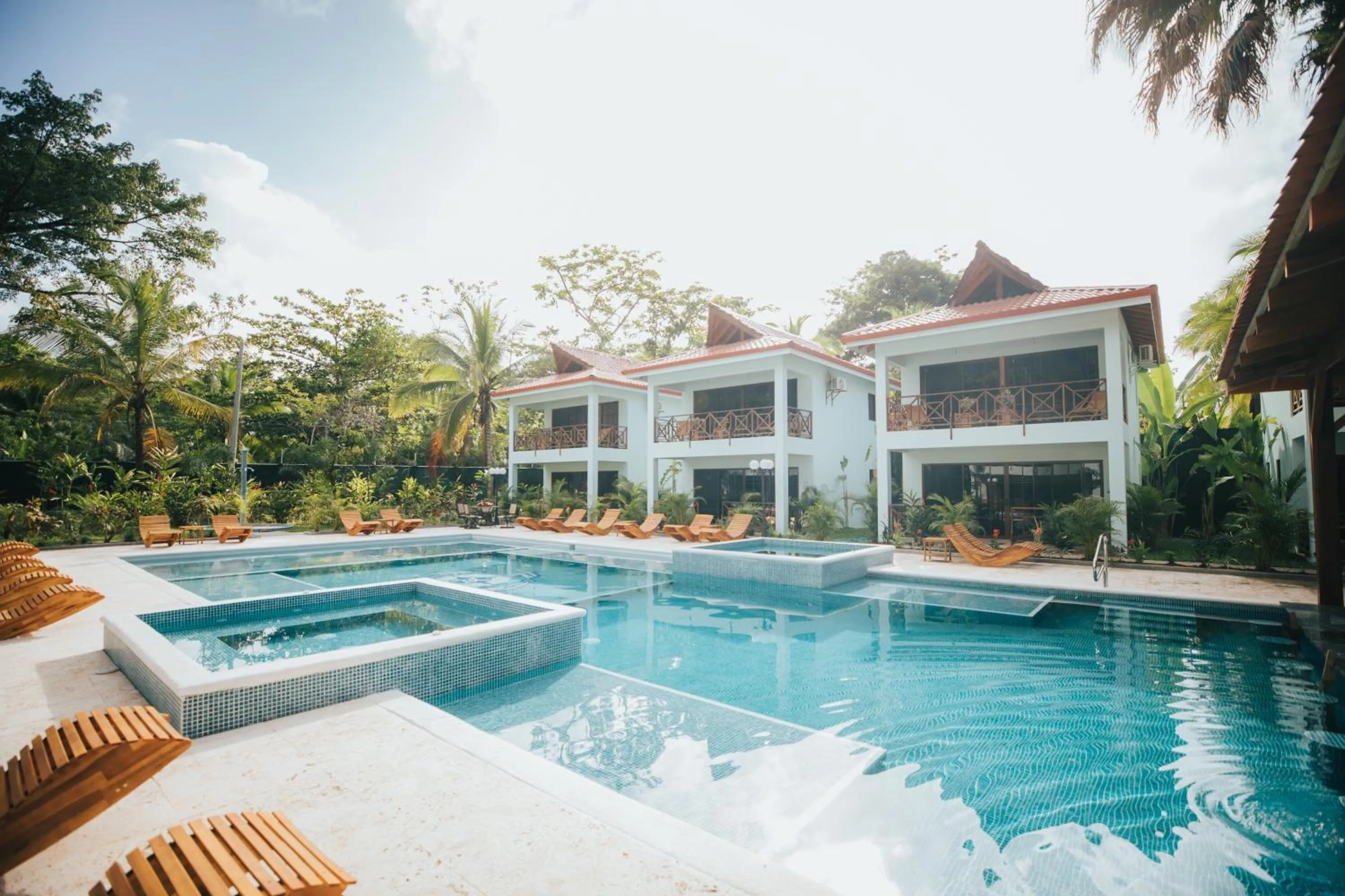 Swimming pool in Bungalows Punta Uva