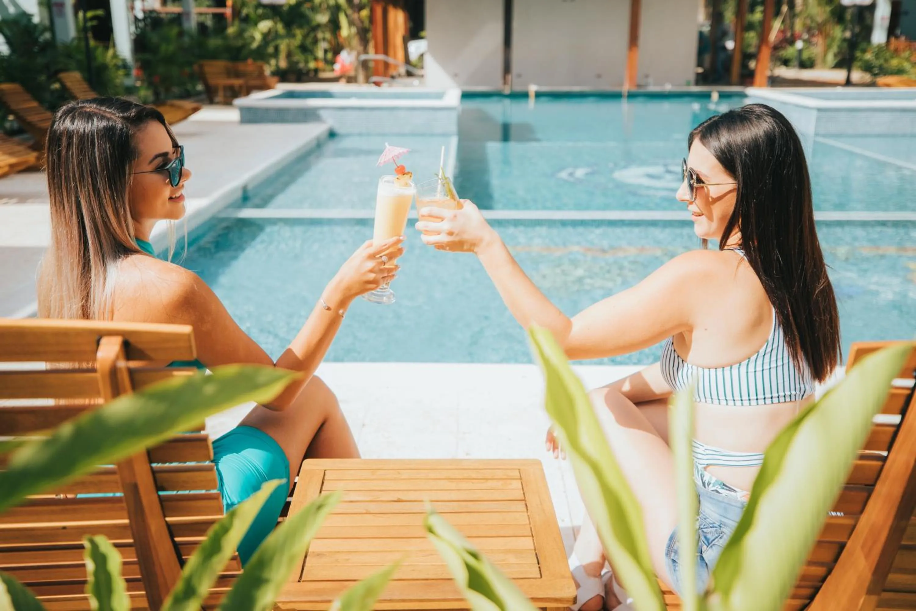 Swimming pool in Bungalows Punta Uva