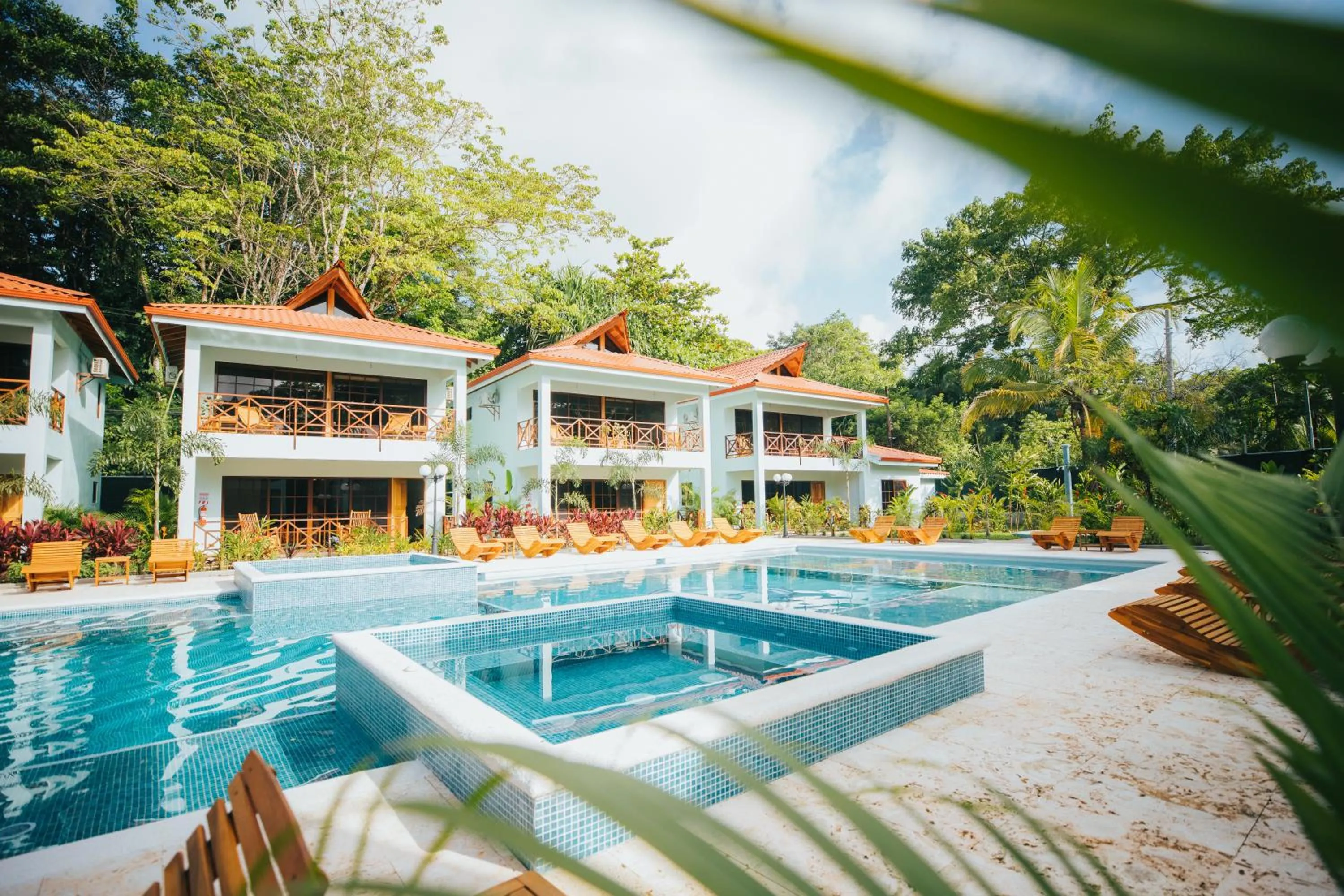 Swimming pool in Bungalows Punta Uva