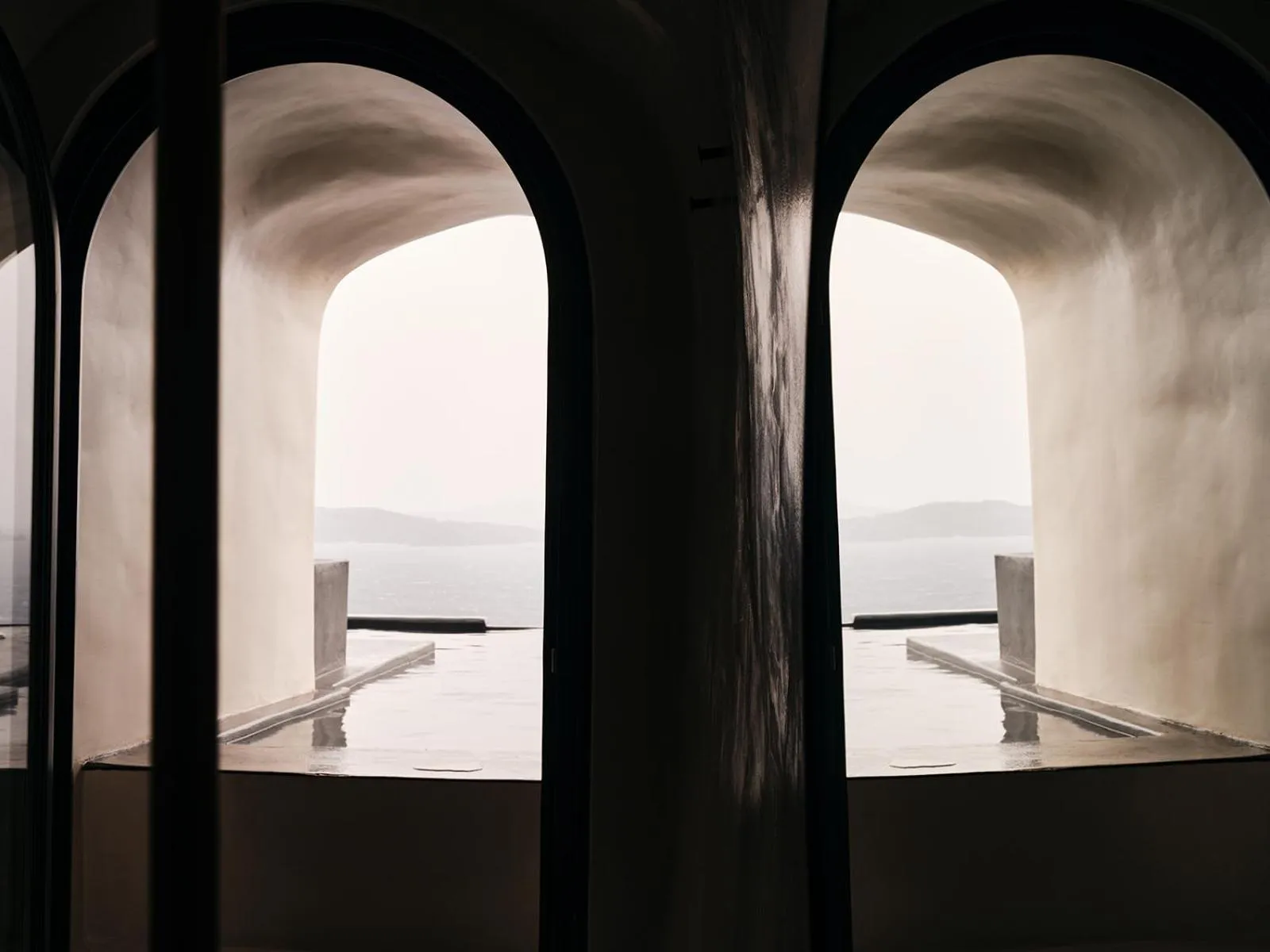 Balcony/Terrace, Bed in Abyss Santorini