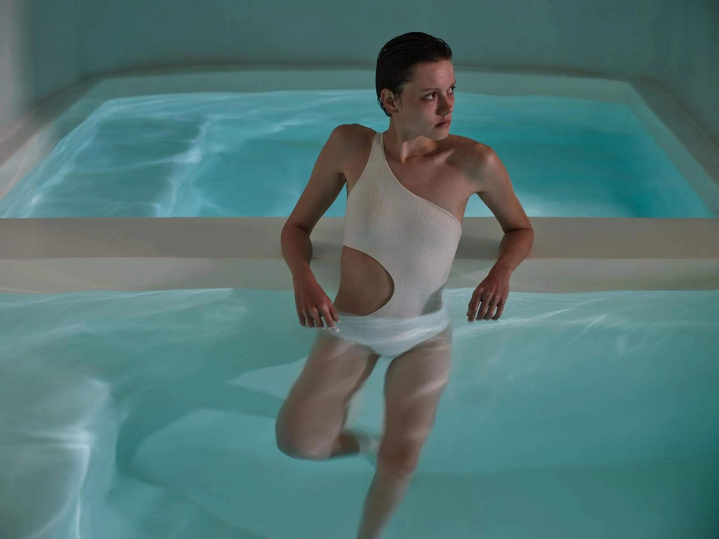 Swimming pool in Abyss Santorini