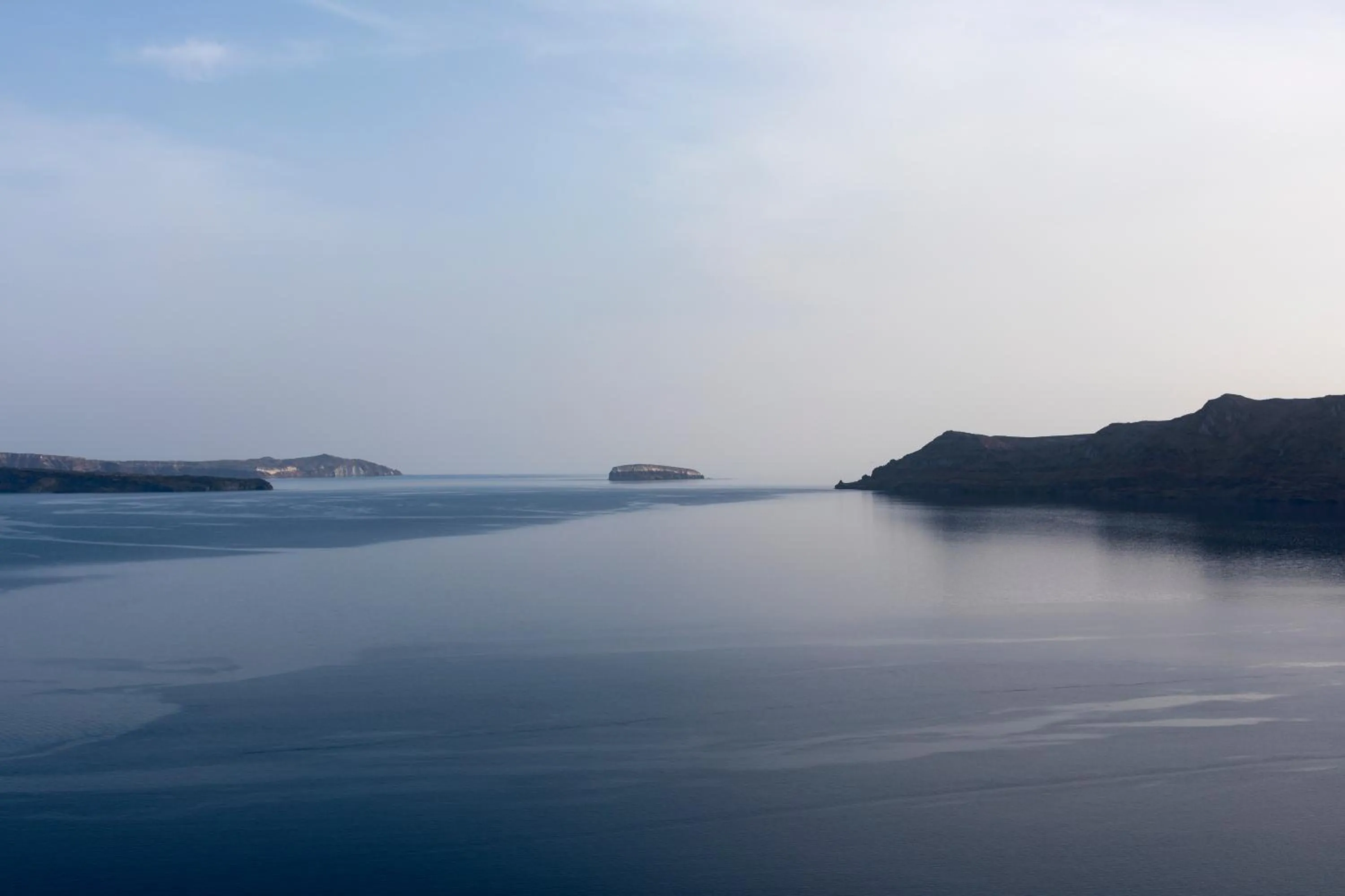 Natural landscape in Abyss Santorini